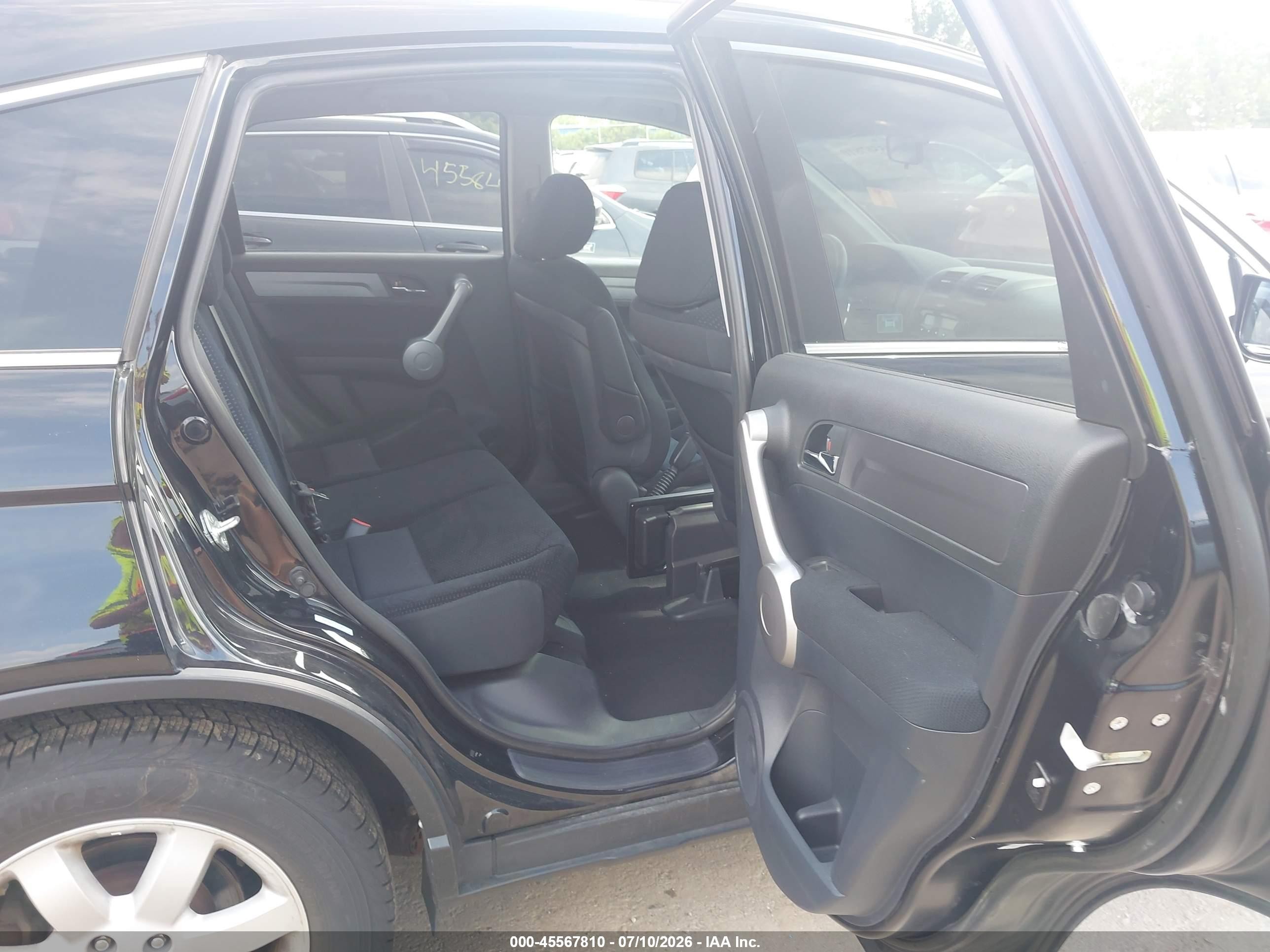 2007 Honda Cr-v Ex Black vin: 5J6RE48527L018552
