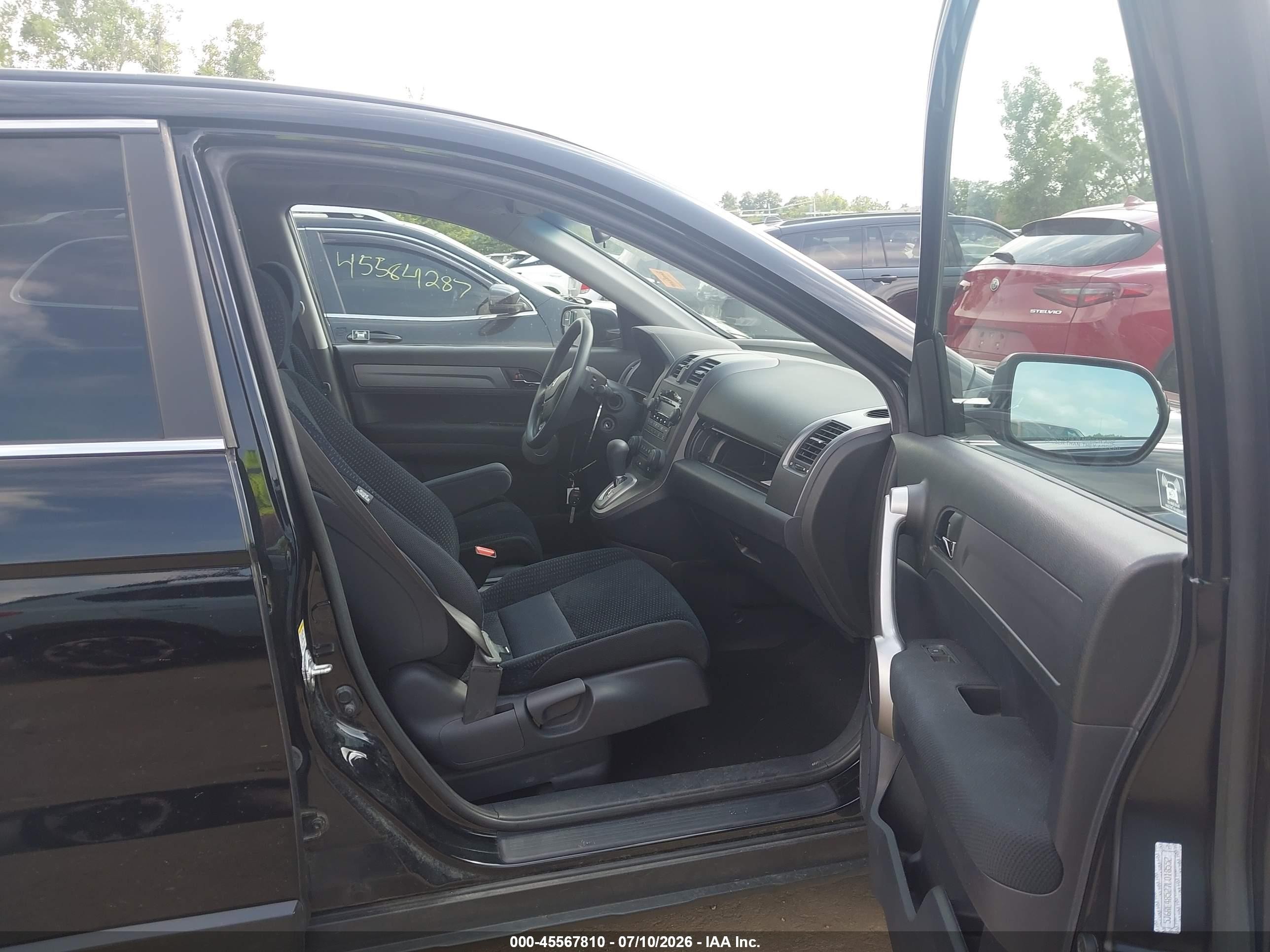 2007 Honda Cr-v Ex Black vin: 5J6RE48527L018552
