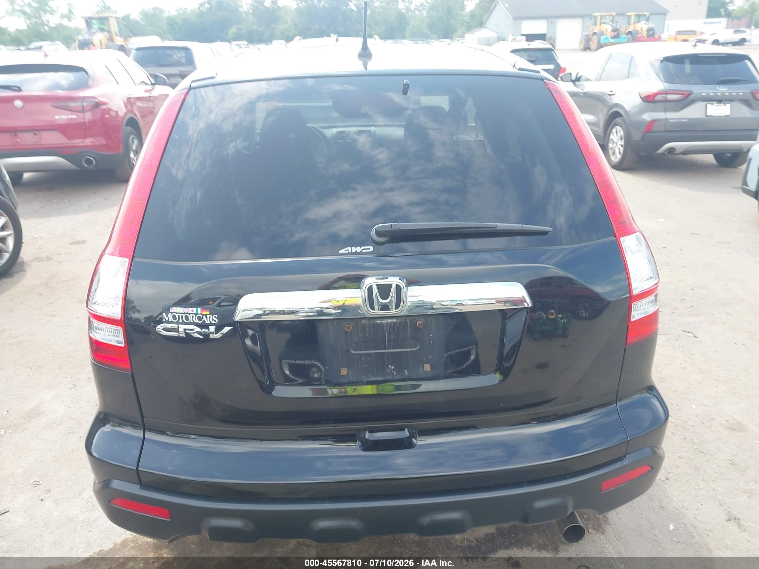 2007 Honda Cr-v Ex Black vin: 5J6RE48527L018552