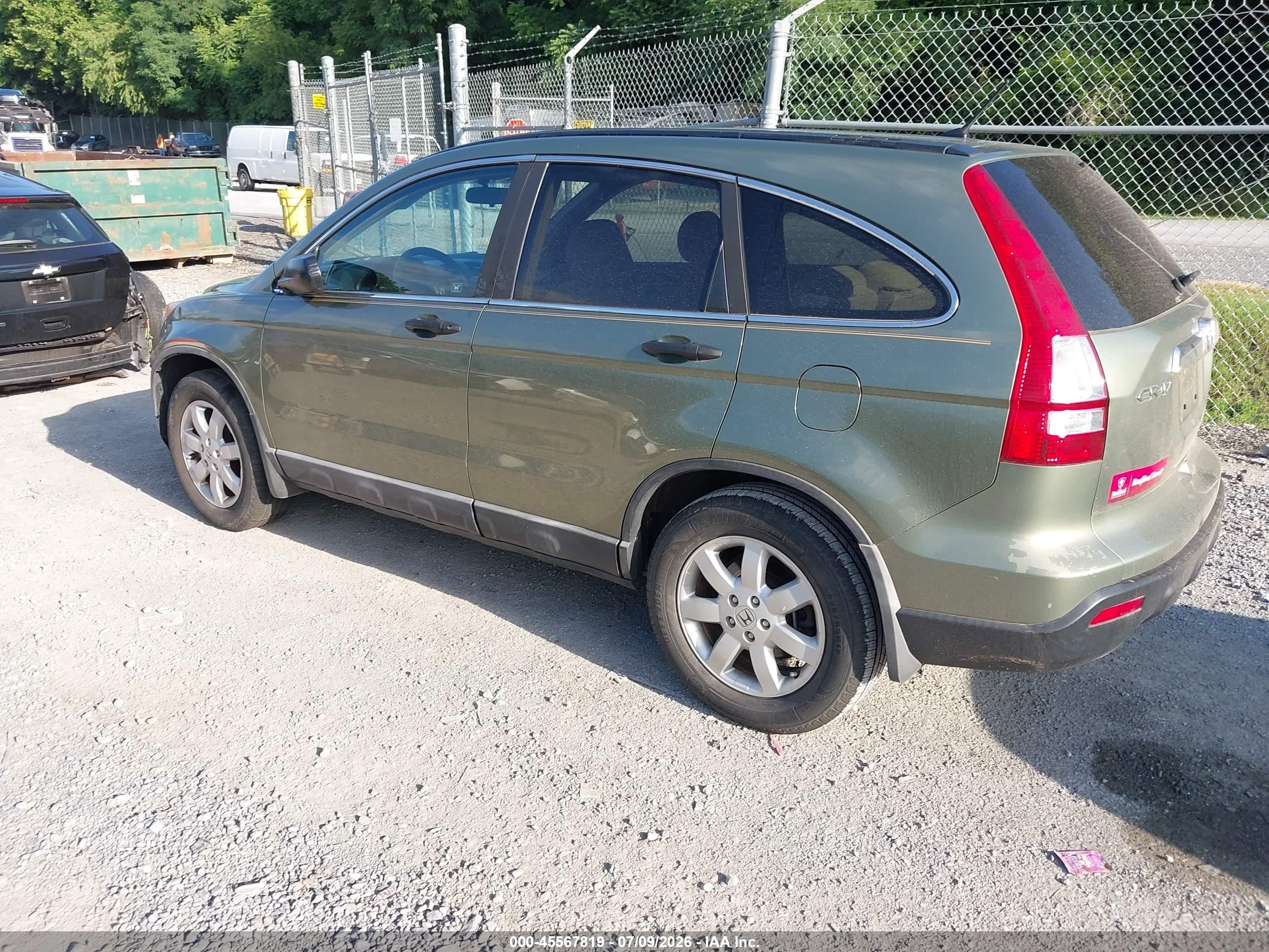 2008 Honda Cr-v Ex Зеленый vin: 5J6RE48528L011229