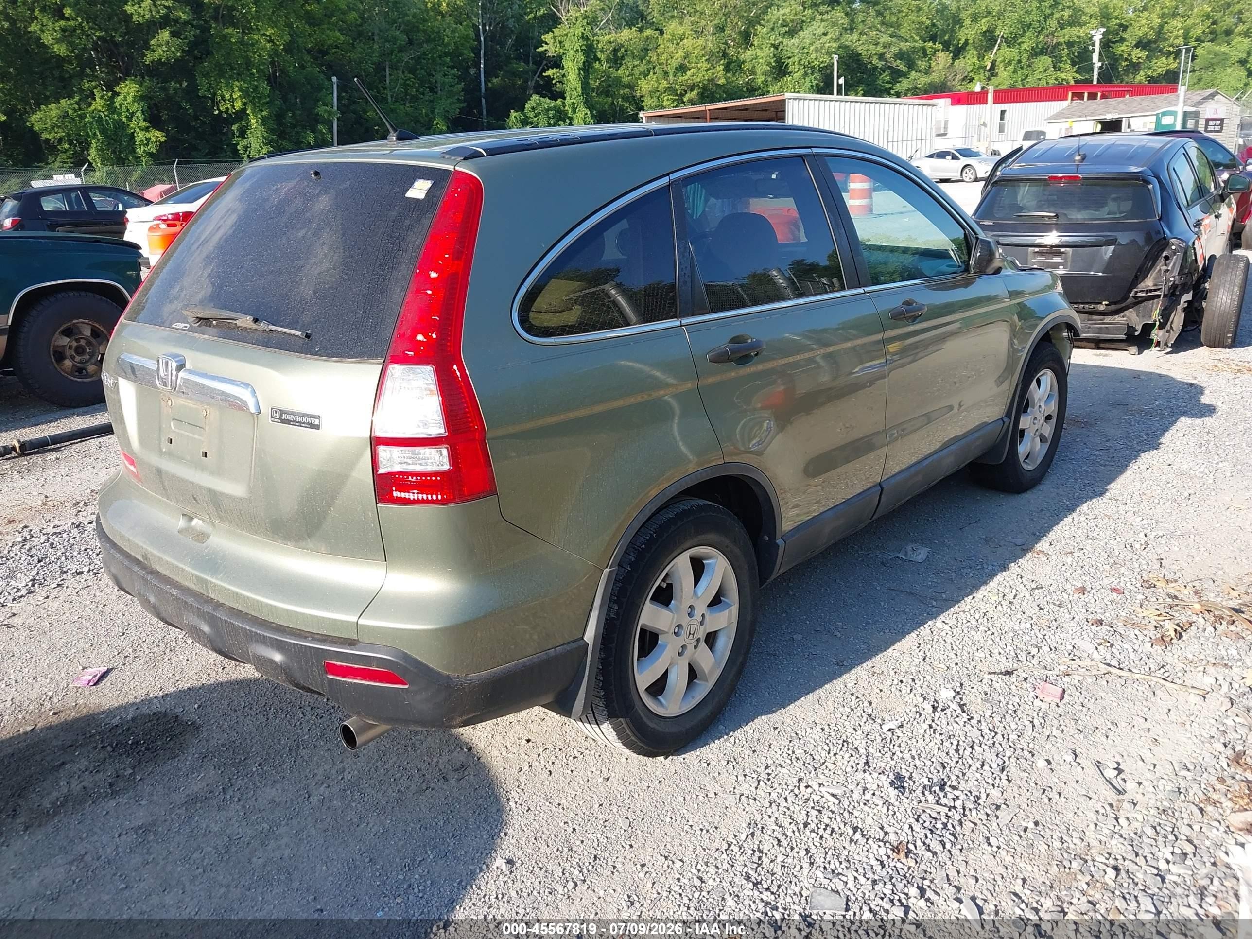 2008 Honda Cr-v Ex Зеленый vin: 5J6RE48528L011229