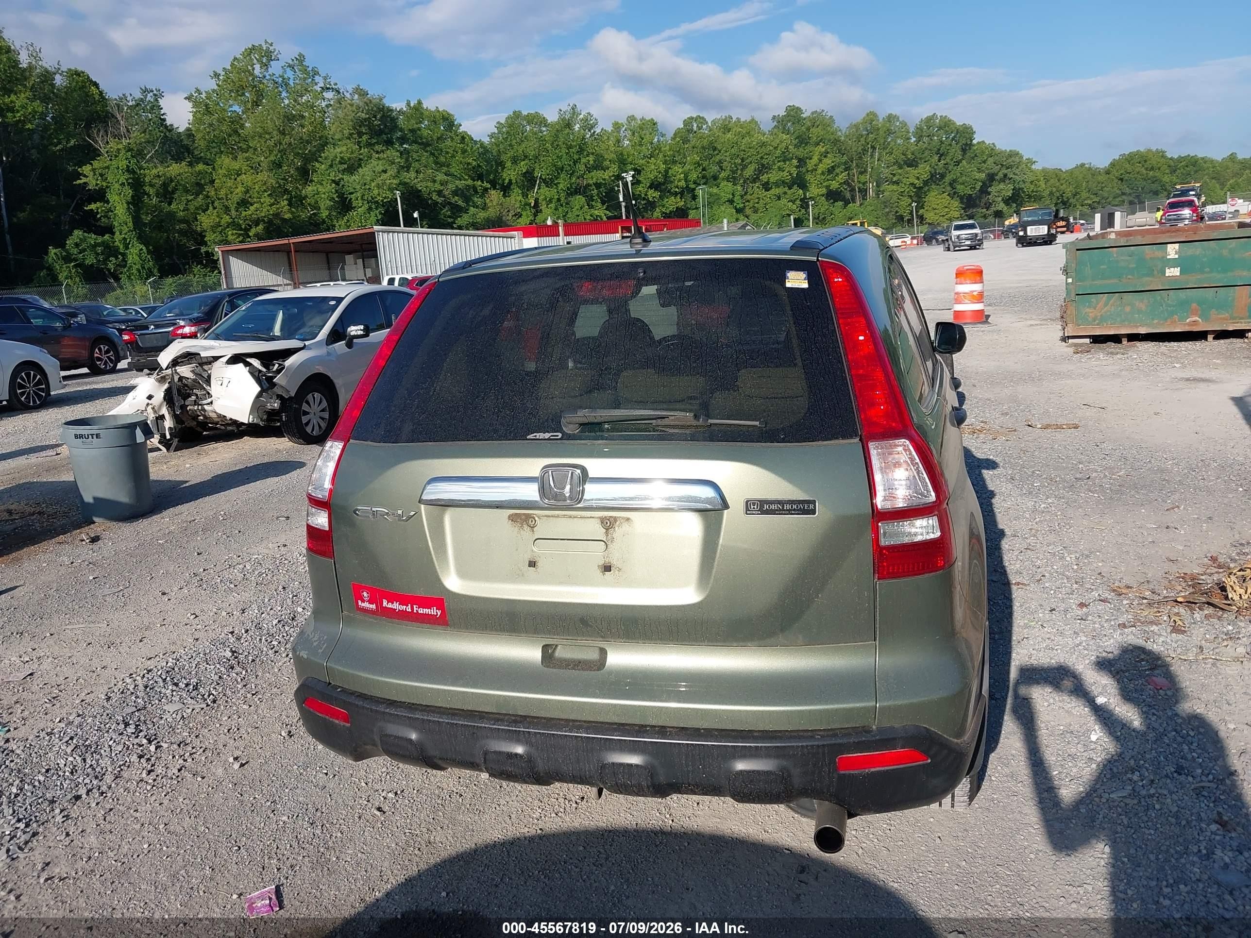 2008 Honda Cr-v Ex Зеленый vin: 5J6RE48528L011229