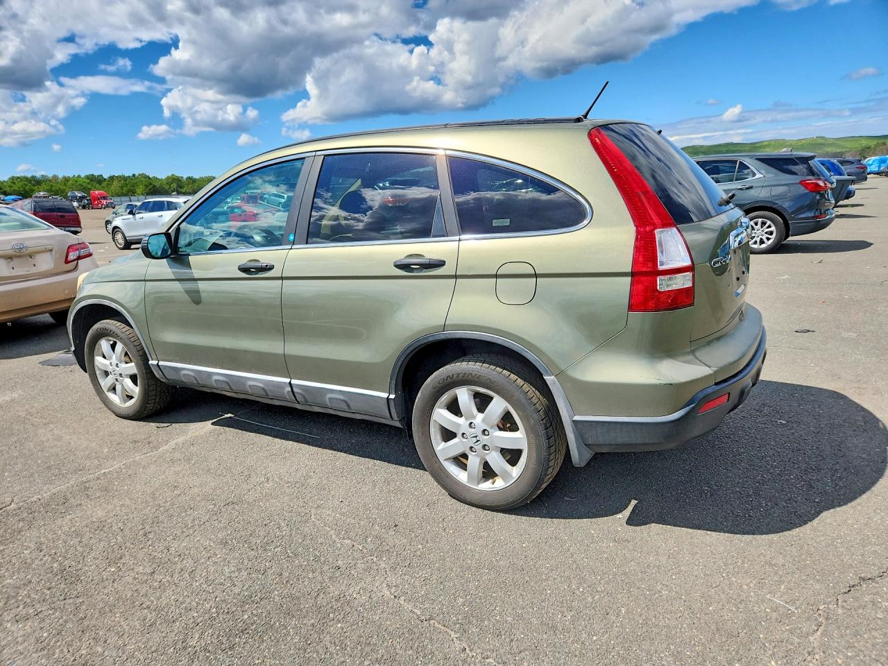 2008 Honda Cr-v Ex Зеленый vin: 5J6RE48528L015510
