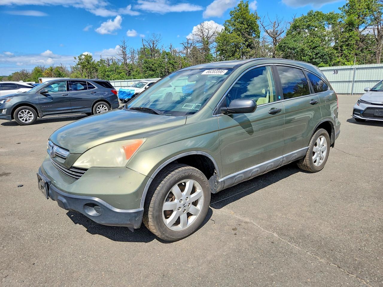 2008 Honda Cr-v Ex Green vin: 5J6RE48528L015510
