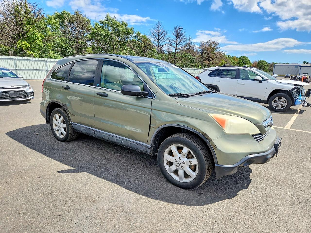 2008 Honda Cr-v Ex Зеленый vin: 5J6RE48528L015510