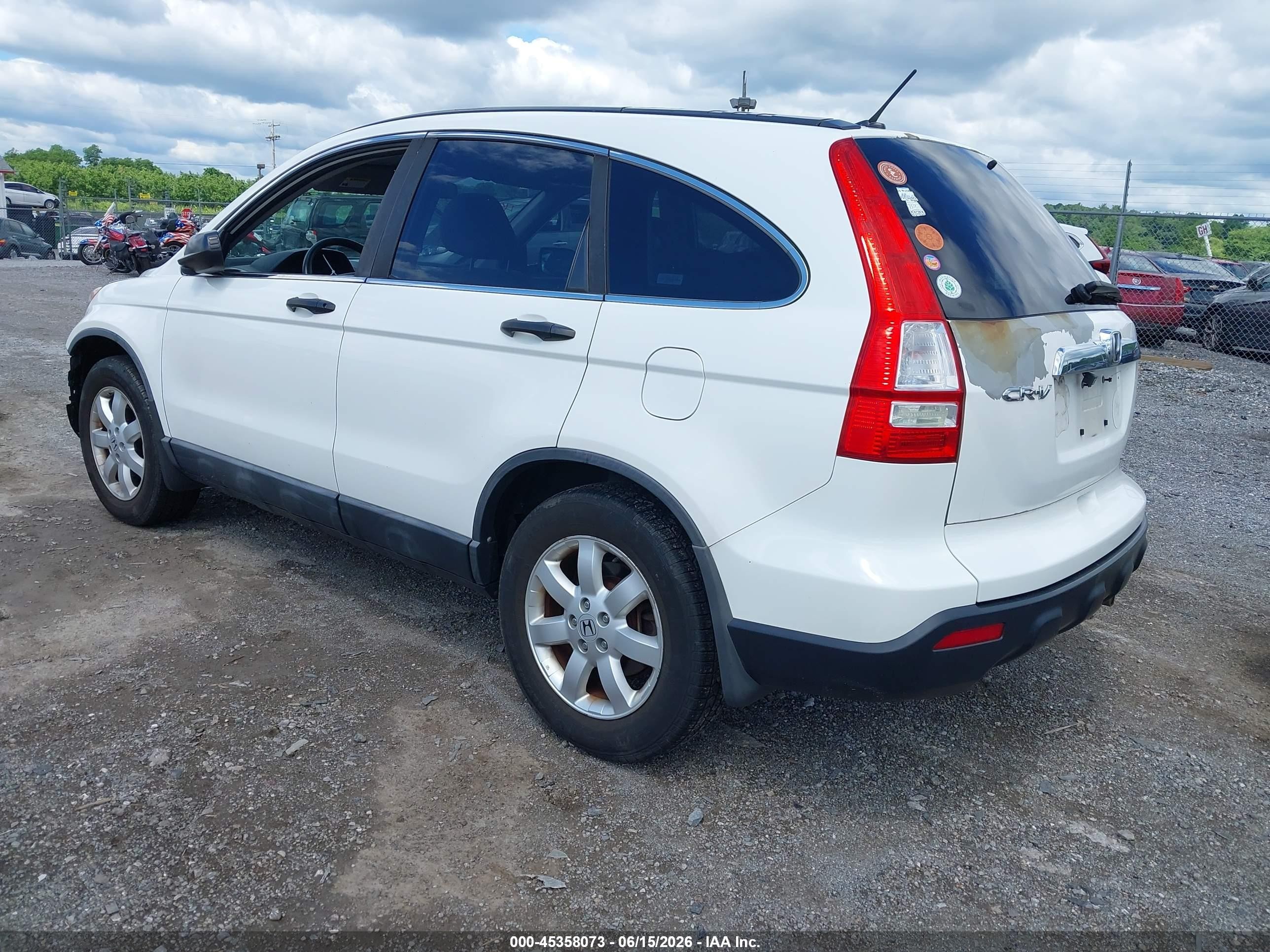 2008 Honda Cr-v Ex White vin: 5J6RE48528L028547