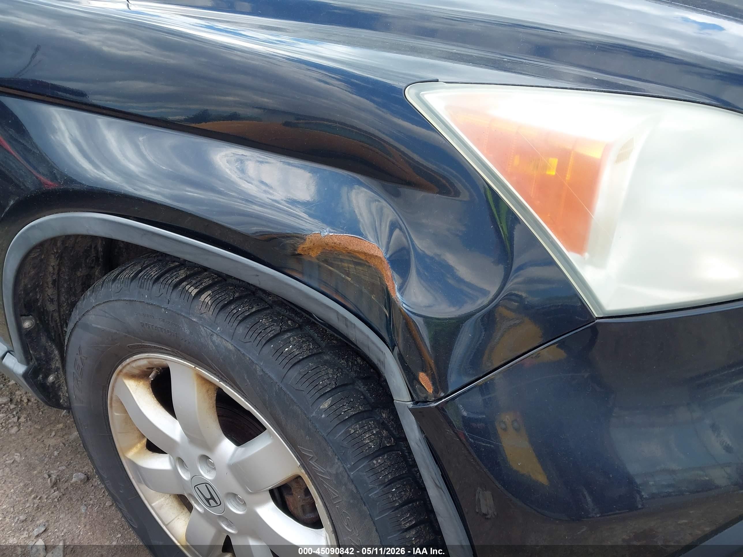 2008 Honda Cr-v Ex Black vin: 5J6RE48528L031058