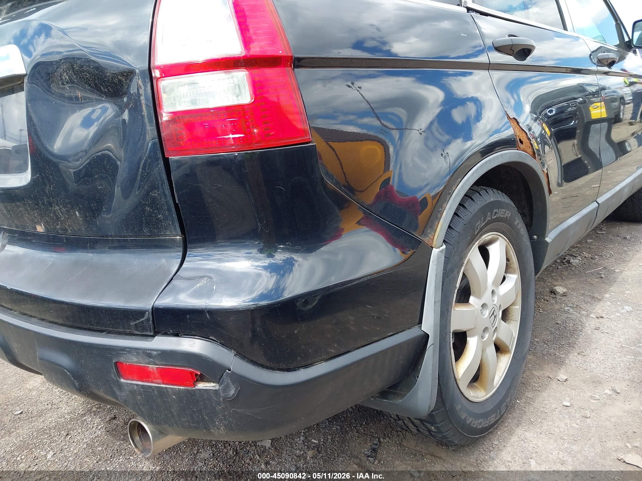 2008 Honda Cr-v Ex Black vin: 5J6RE48528L031058