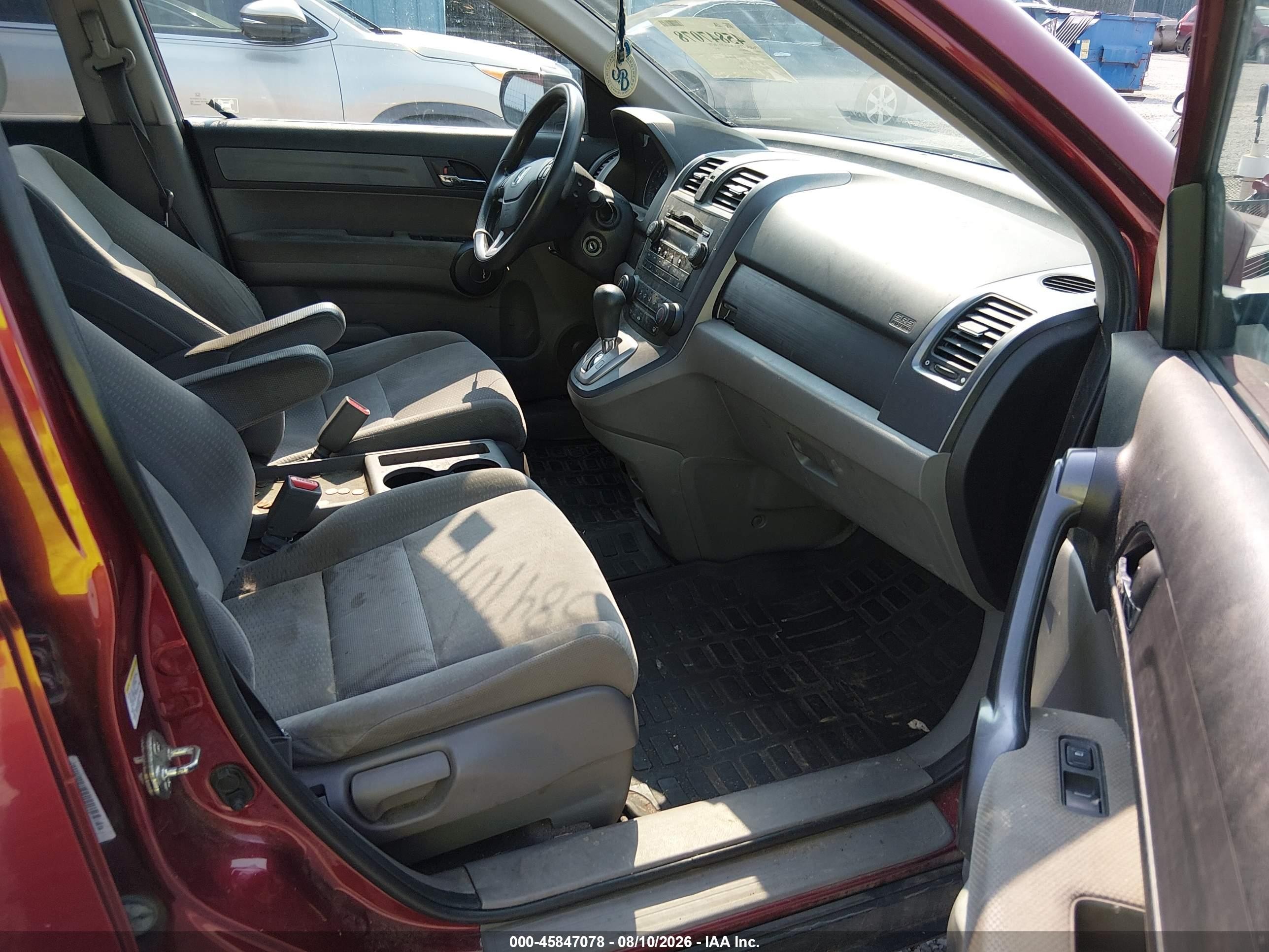 2009 Honda Cr-v Ex Burgundy vin: 5J6RE48529L013483
