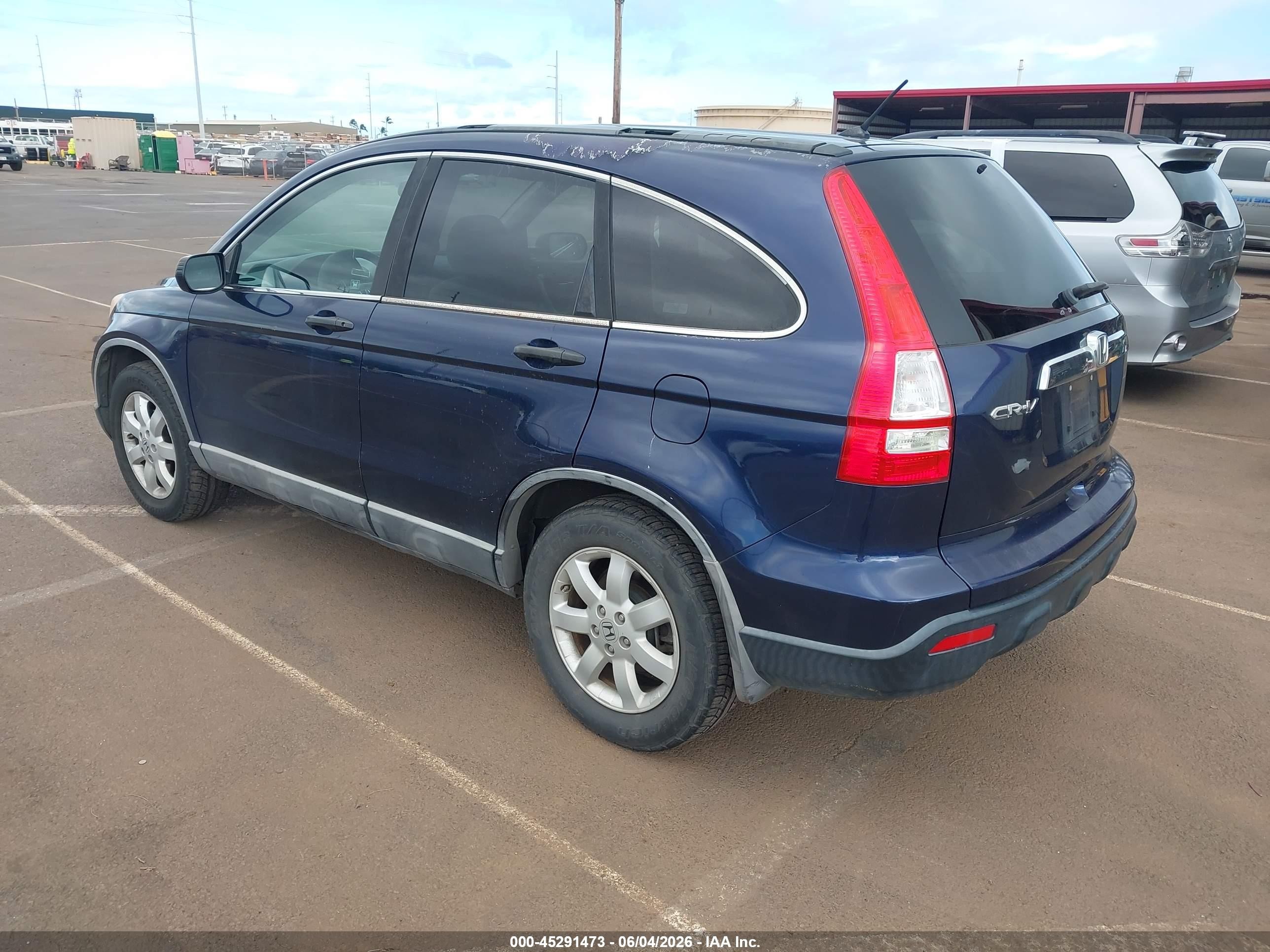 2009 Honda Cr-v Ex Blue vin: 5J6RE48529L016674