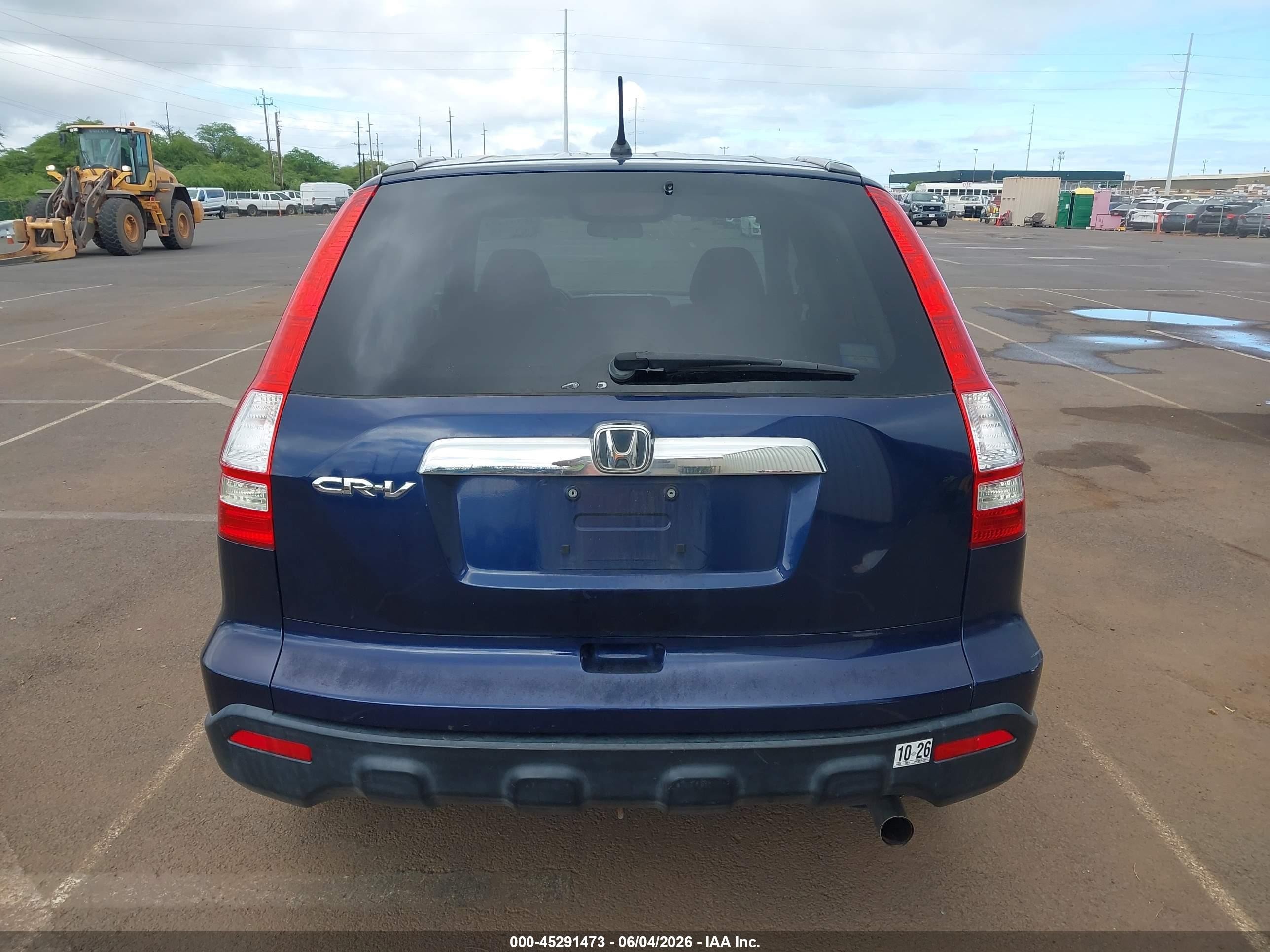 2009 Honda Cr-v Ex Blue vin: 5J6RE48529L016674