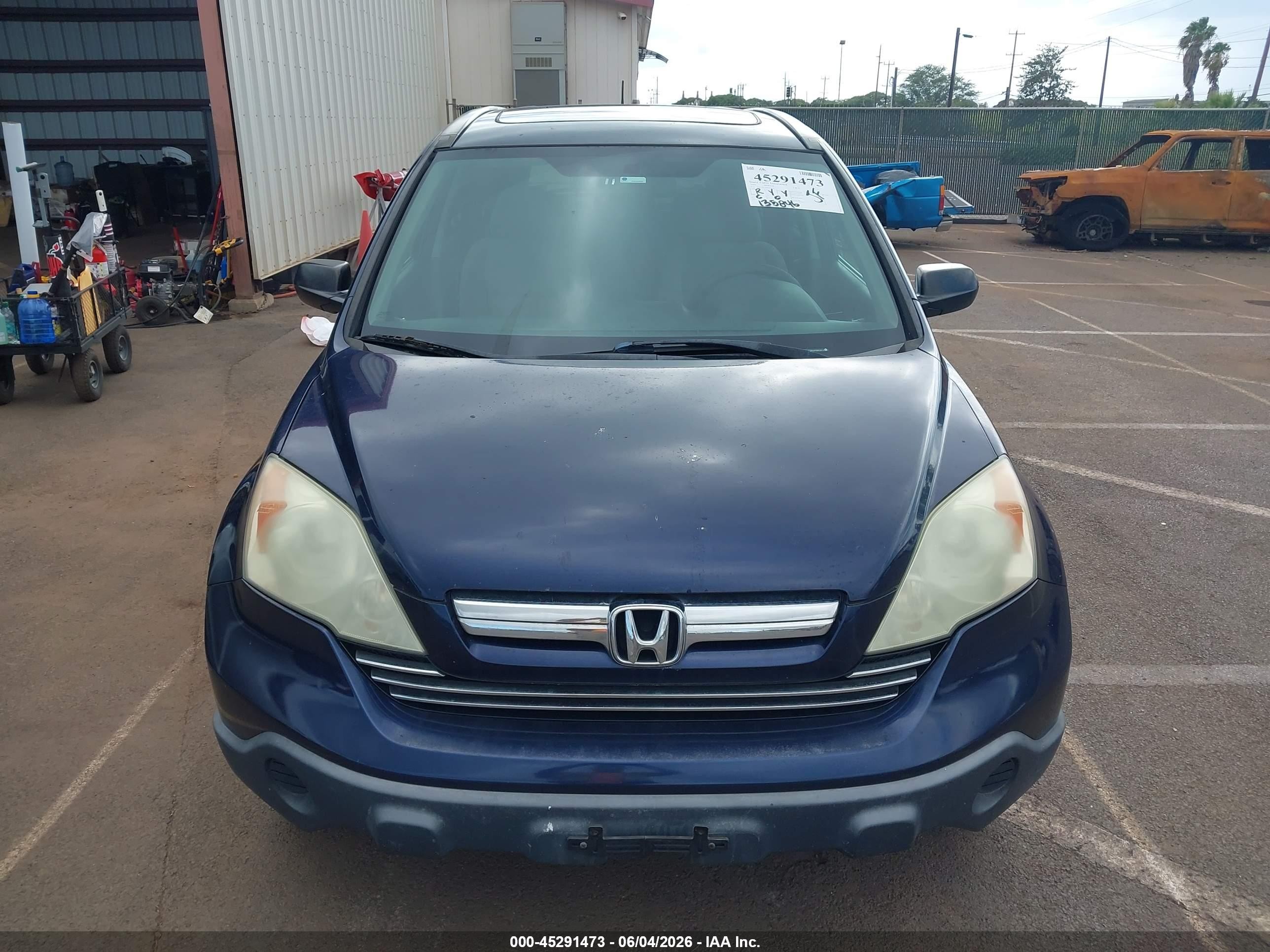 2009 Honda Cr-v Ex Blue vin: 5J6RE48529L016674