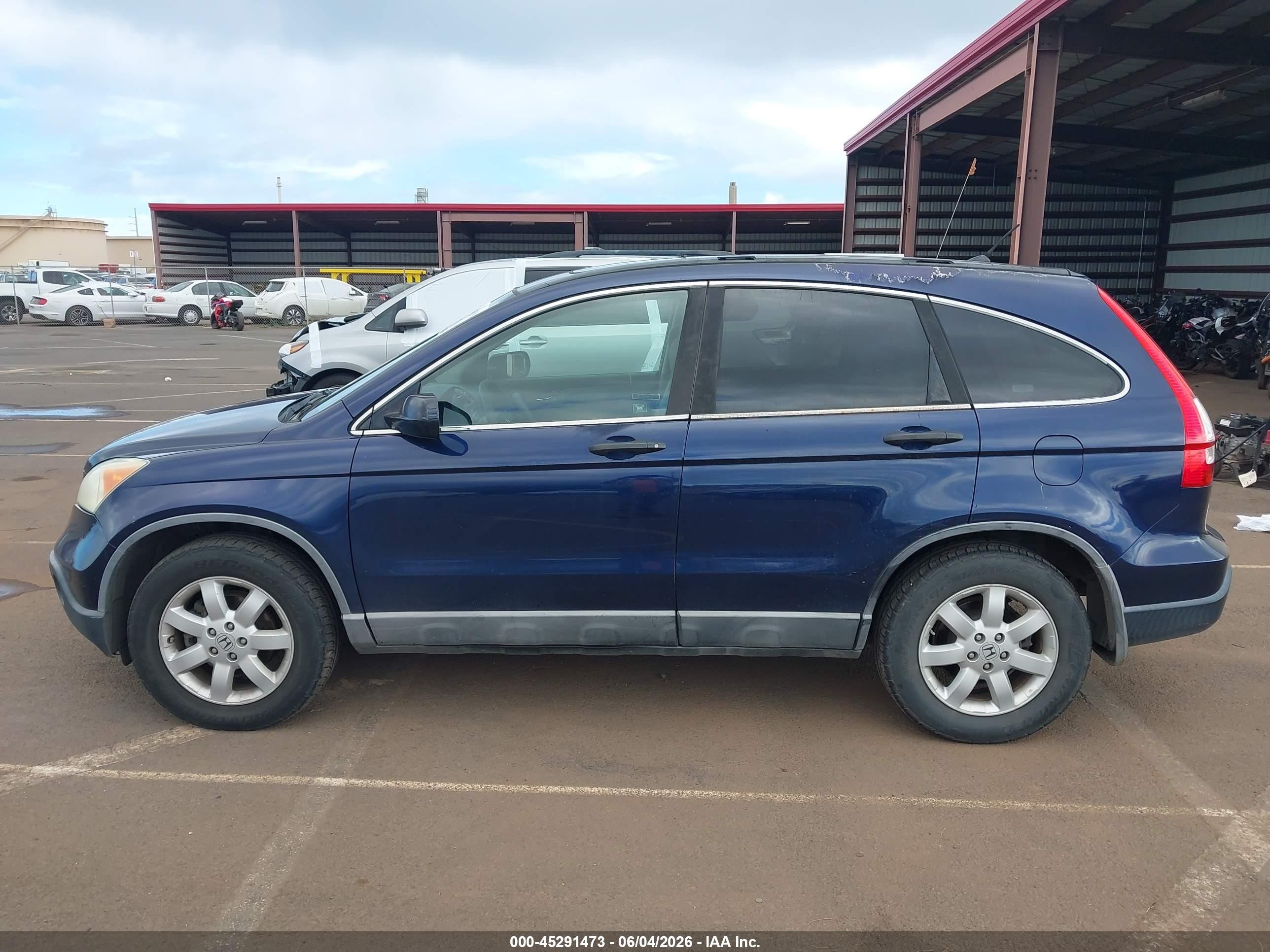 2009 Honda Cr-v Ex Blue vin: 5J6RE48529L016674