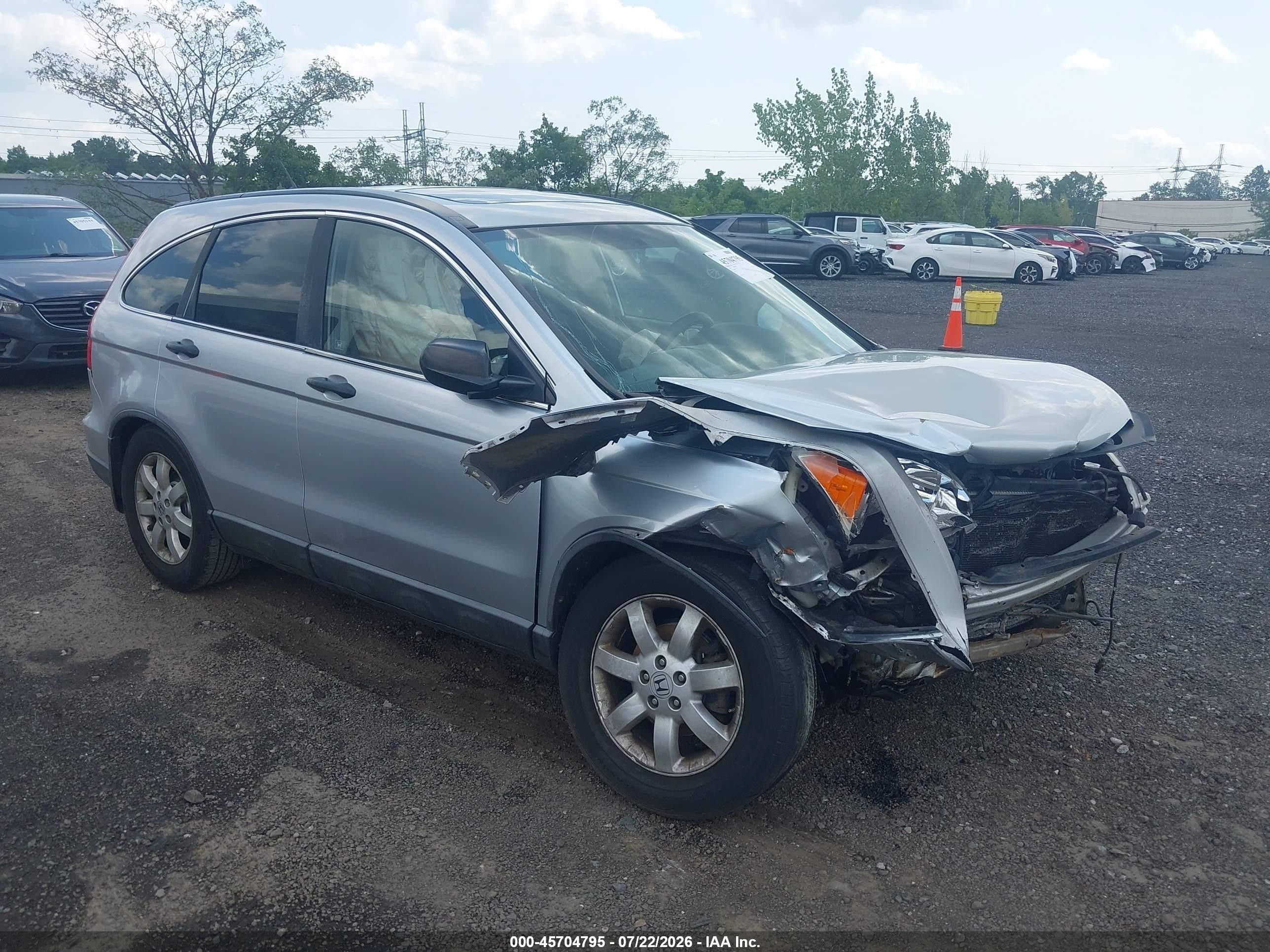 2009 Honda Cr-v Ex Серебряный vin: 5J6RE48529L020417