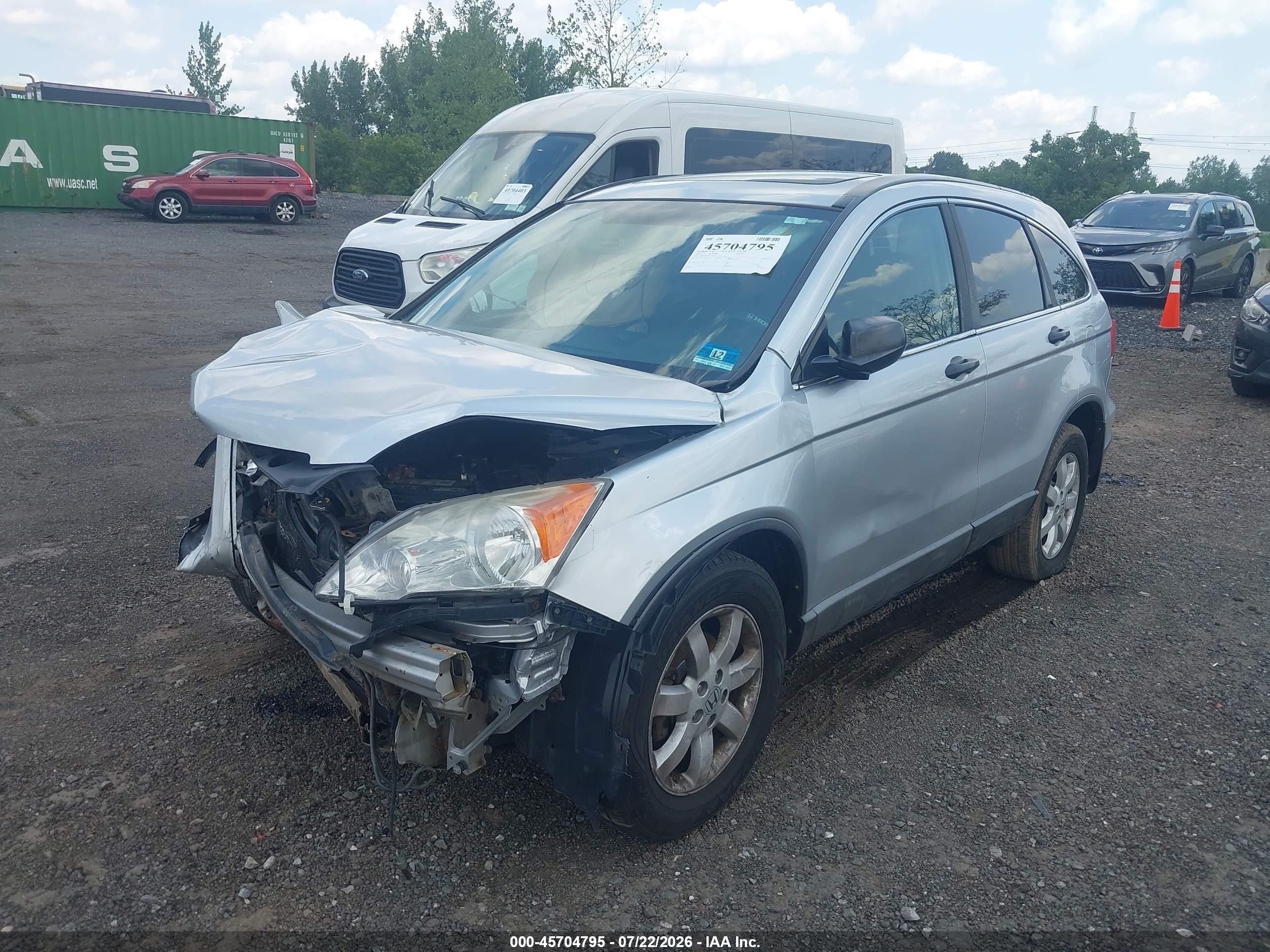 2009 Honda Cr-v Ex Silver vin: 5J6RE48529L020417