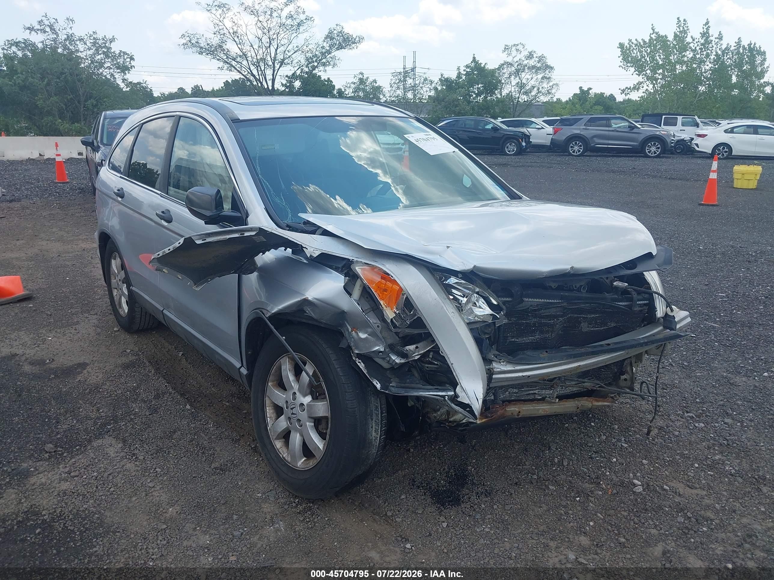 2009 Honda Cr-v Ex Silver vin: 5J6RE48529L020417