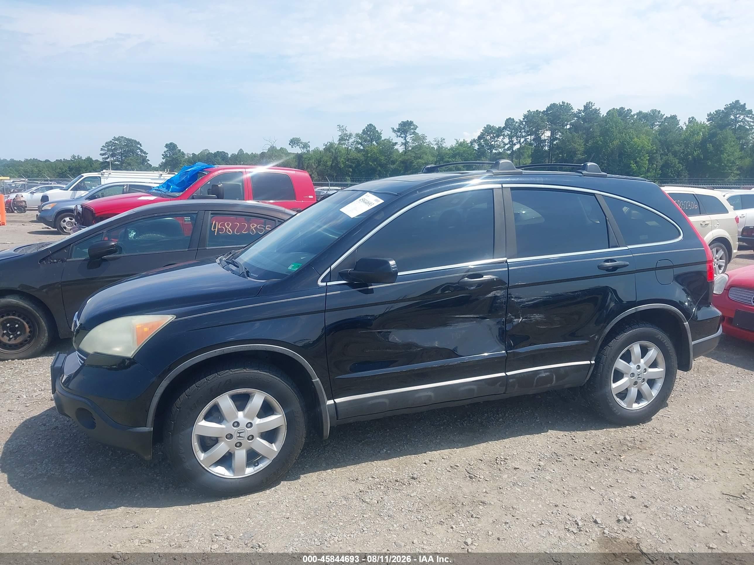 2009 Honda Cr-v Ex Черный vin: 5J6RE48529L025472