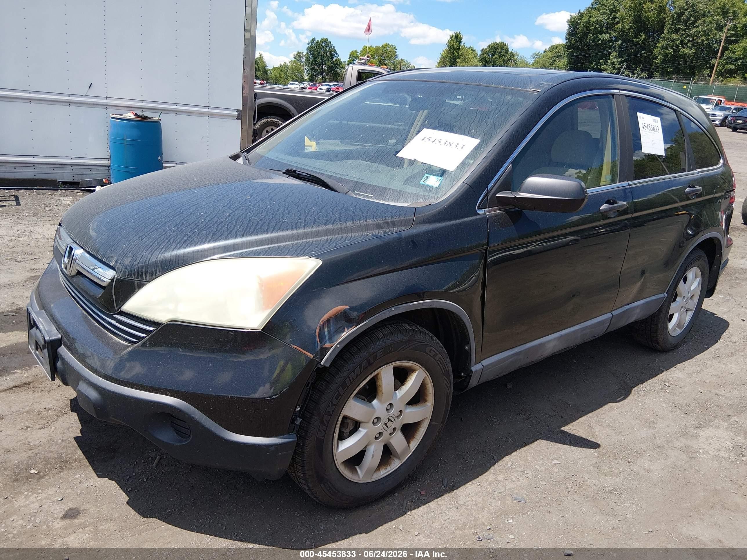 2009 Honda Cr-v Ex Black vin: 5J6RE48529L044538