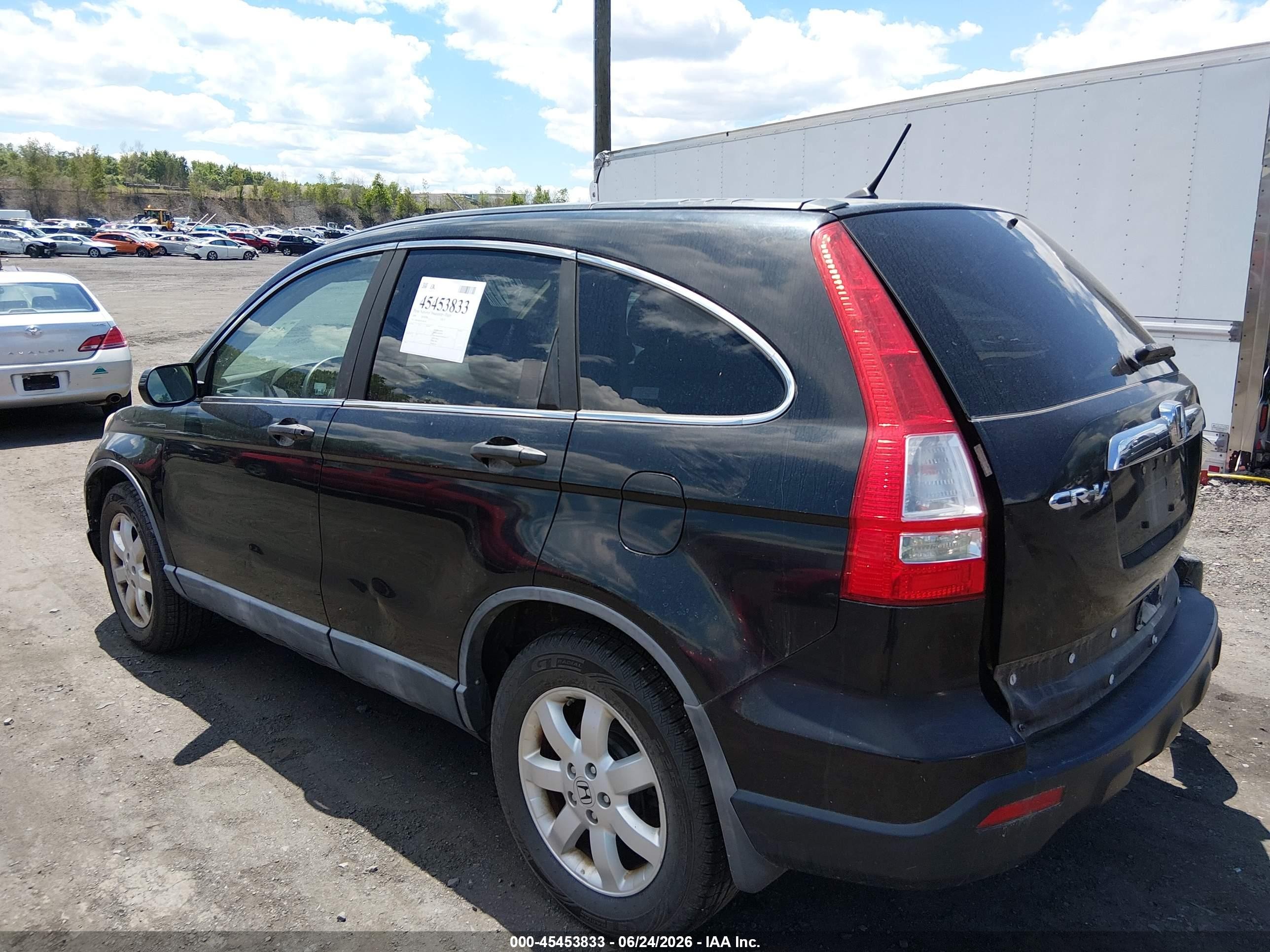 2009 Honda Cr-v Ex Black vin: 5J6RE48529L044538