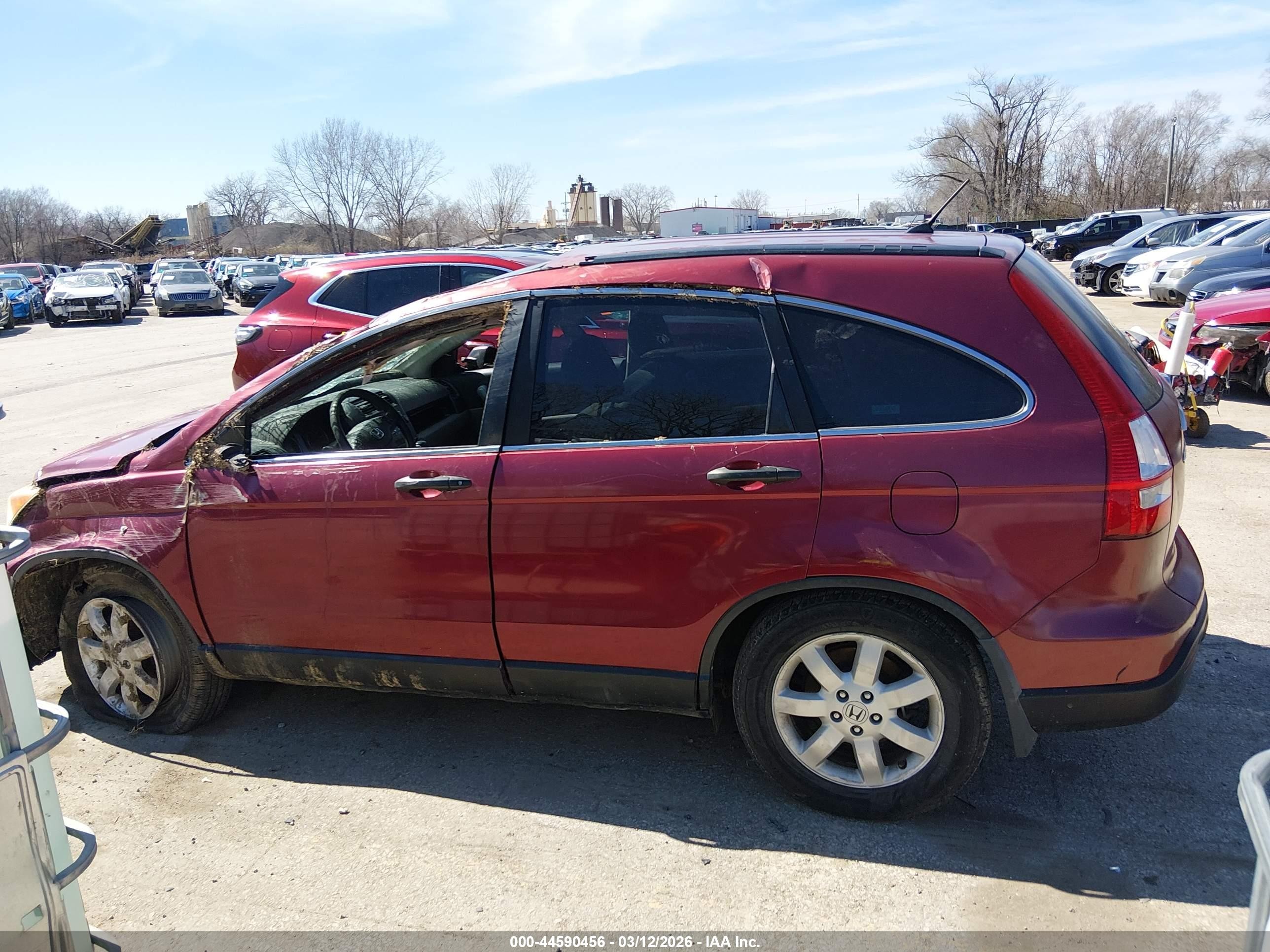 2007 Honda Cr-v Ex Burgundy vin: 5J6RE48537L004045