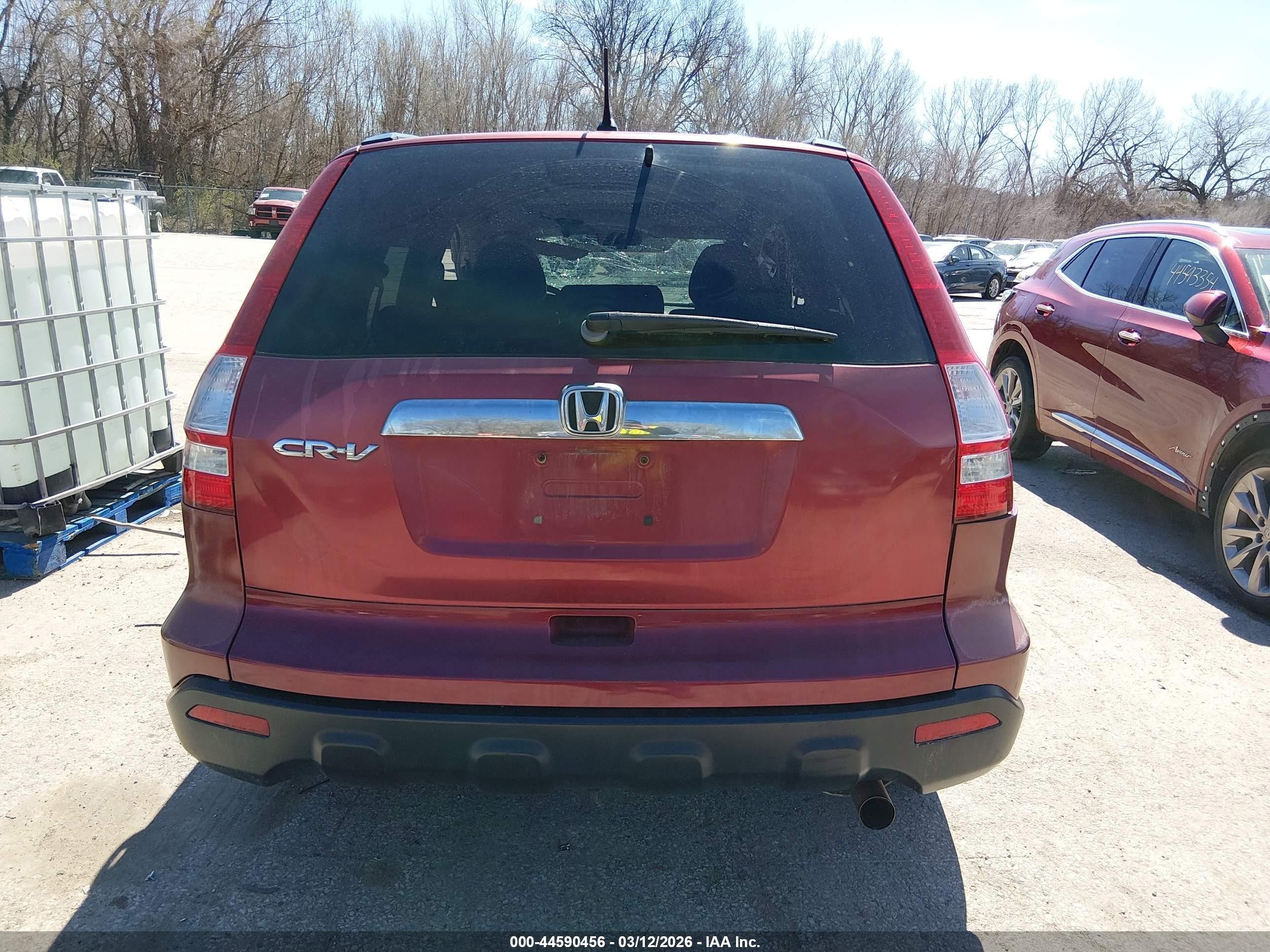 2007 Honda Cr-v Ex Burgundy vin: 5J6RE48537L004045