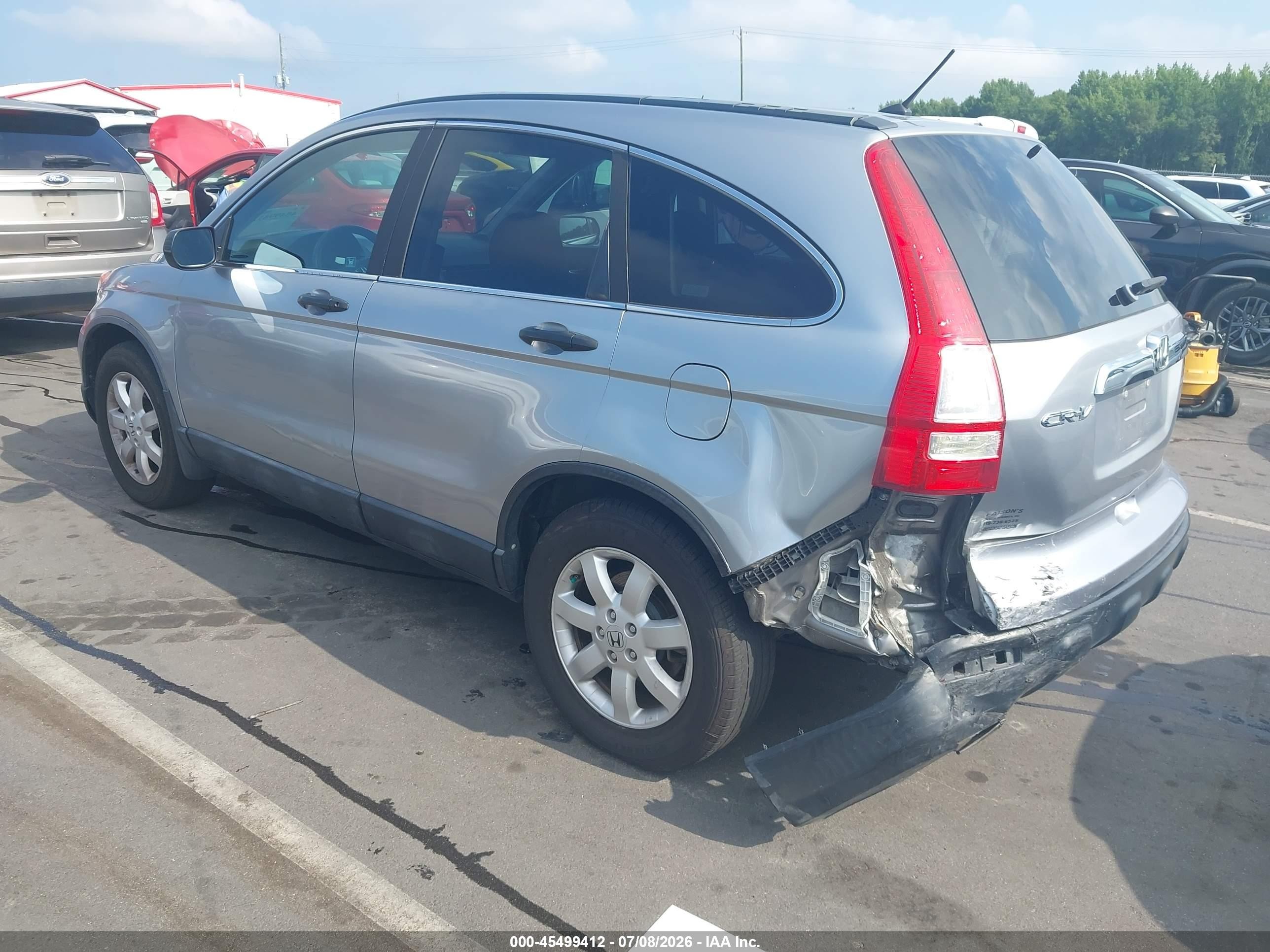 2007 Honda Cr-v Ex Silver vin: 5J6RE48537L012551