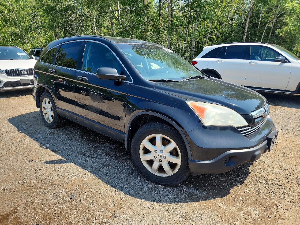 2007 Honda Cr-v Ex Black vin: 5J6RE48537L800777