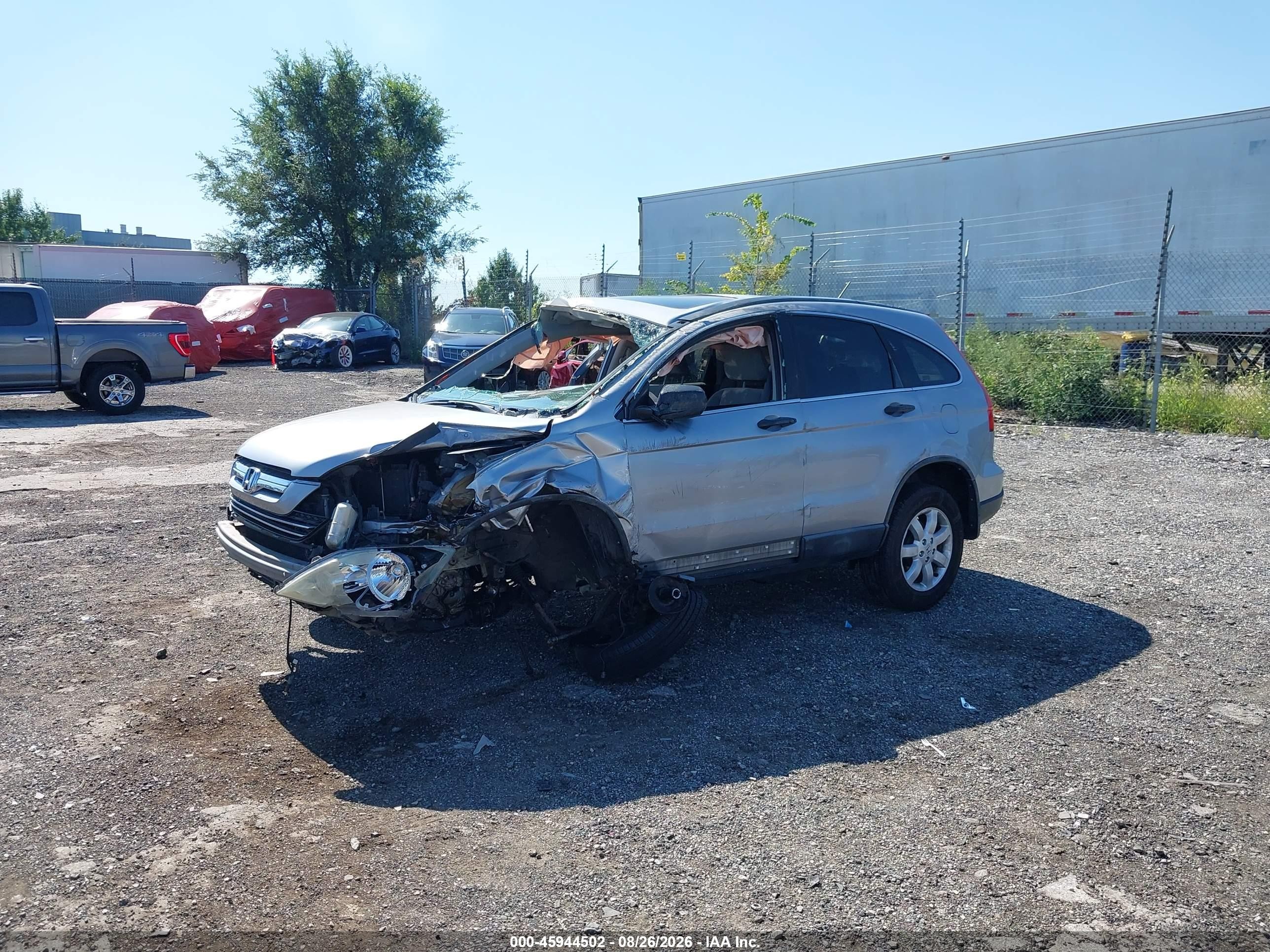 2008 Honda Cr-v Ex Silver vin: 5J6RE48538L010834