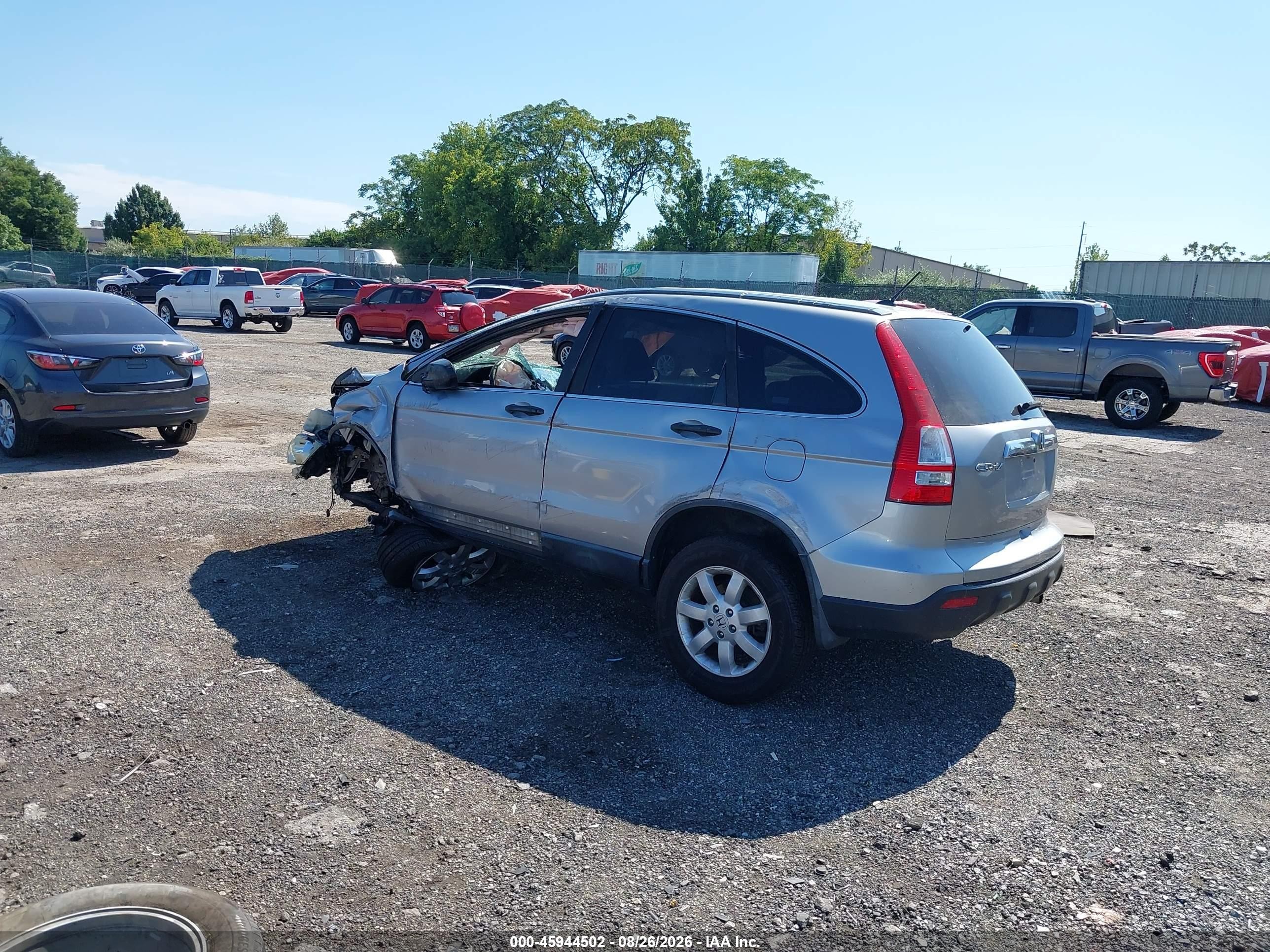 2008 Honda Cr-v Ex Silver vin: 5J6RE48538L010834
