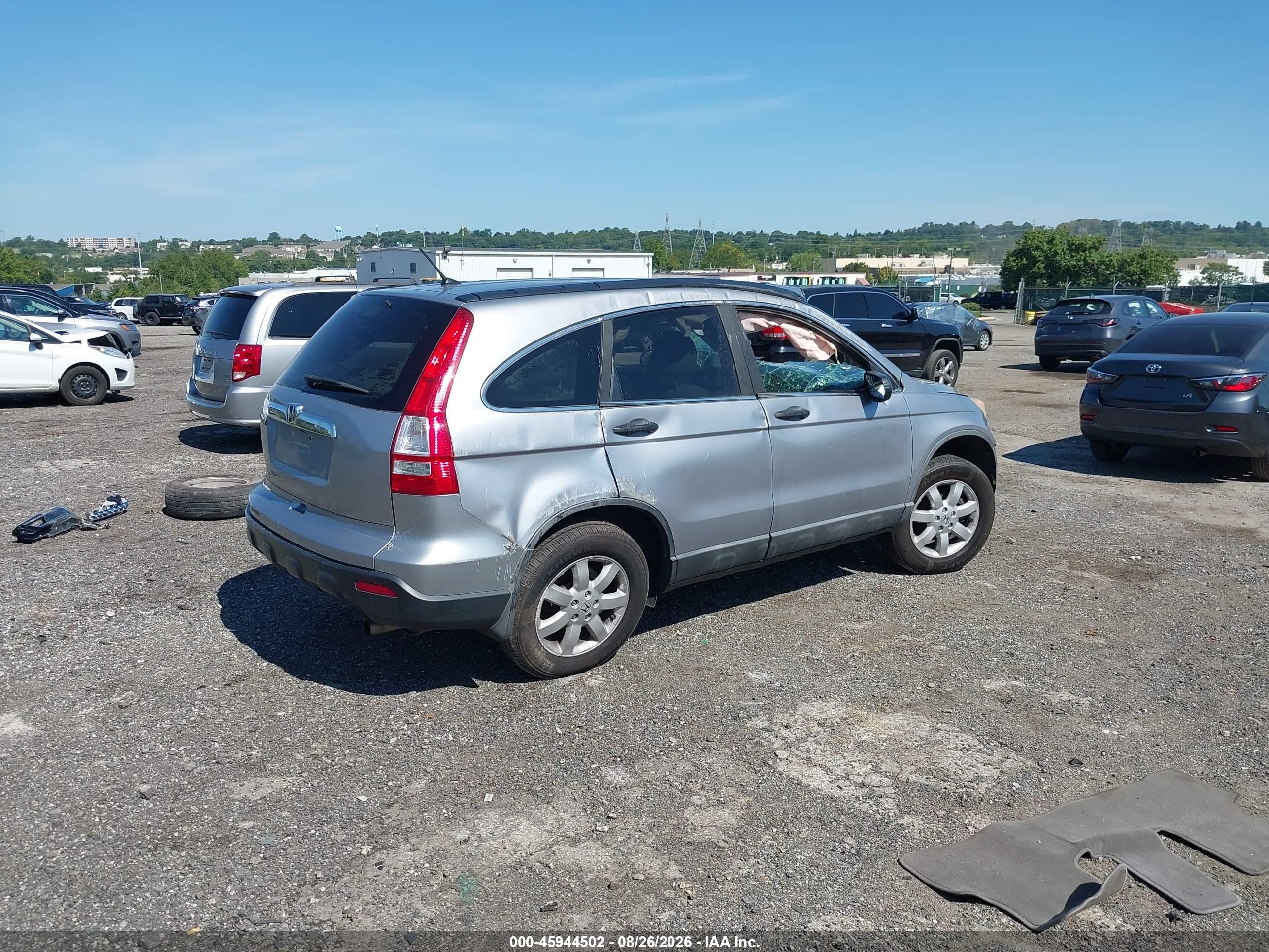 2008 Honda Cr-v Ex Silver vin: 5J6RE48538L010834