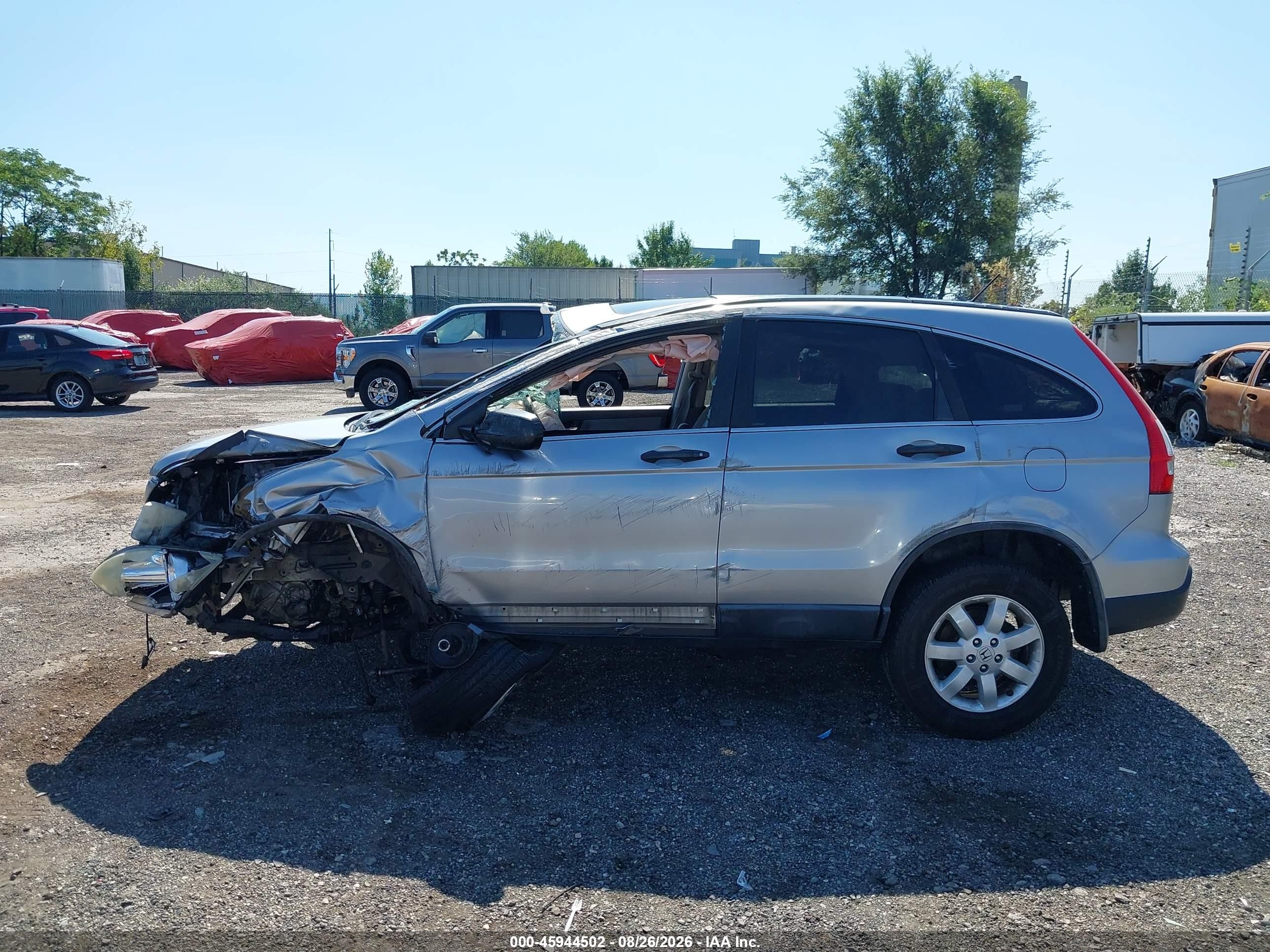 2008 Honda Cr-v Ex Silver vin: 5J6RE48538L010834