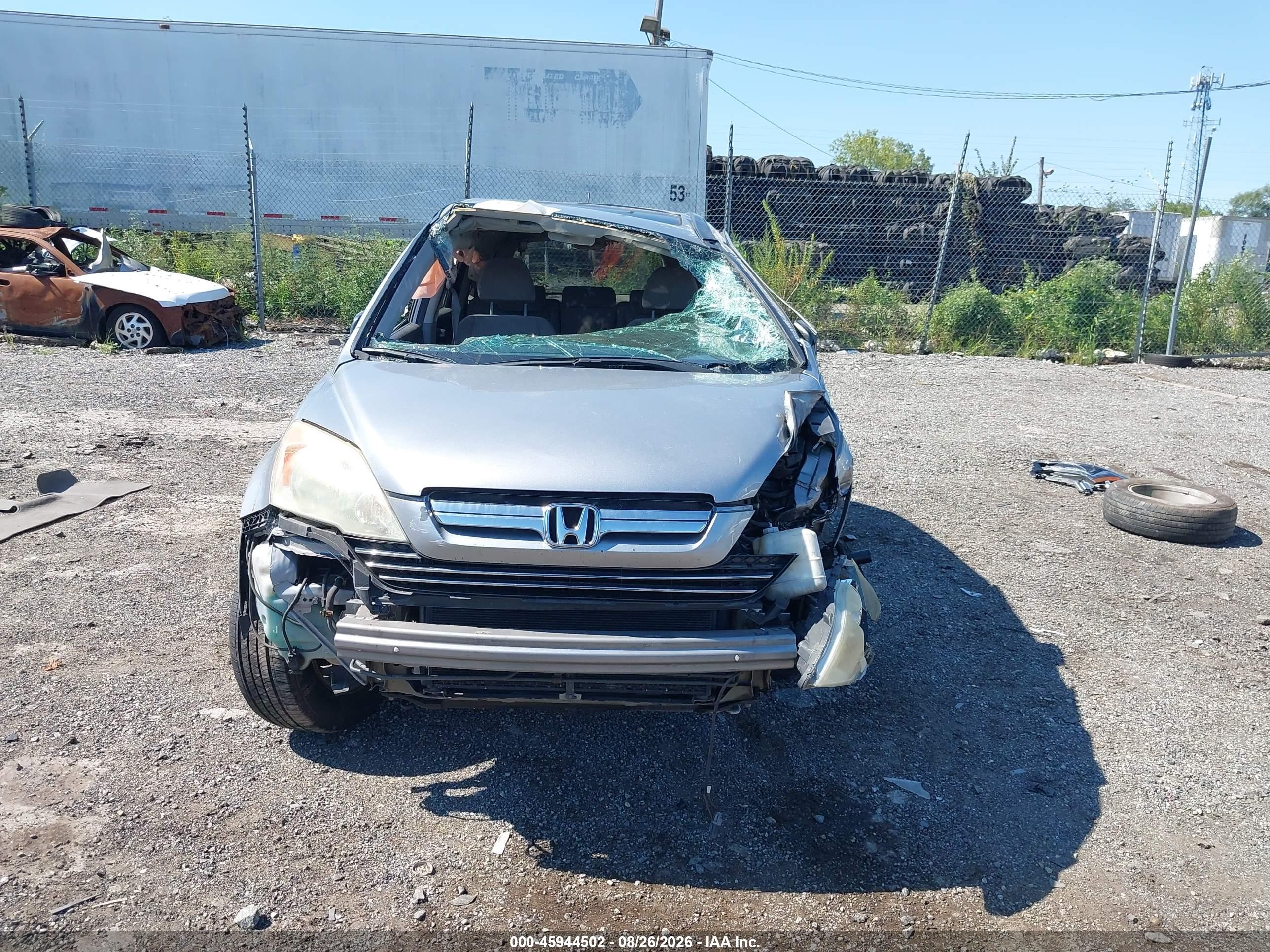 2008 Honda Cr-v Ex Silver vin: 5J6RE48538L010834