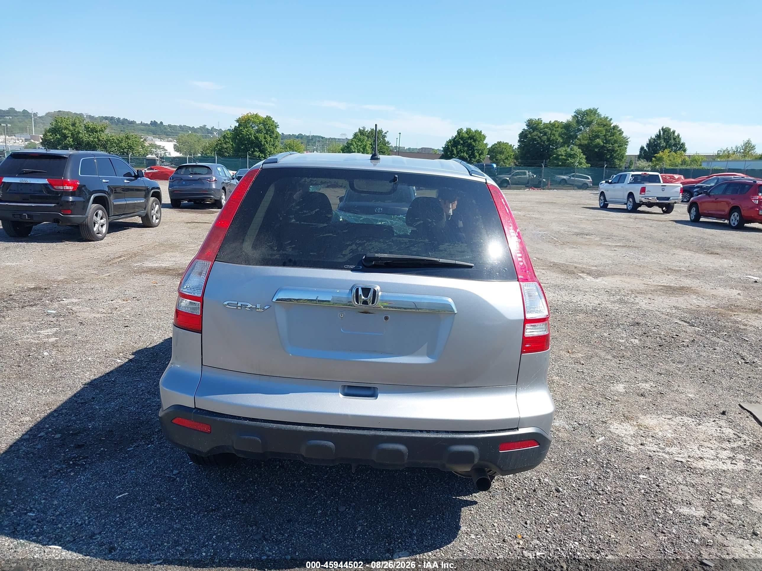 2008 Honda Cr-v Ex Silver vin: 5J6RE48538L010834
