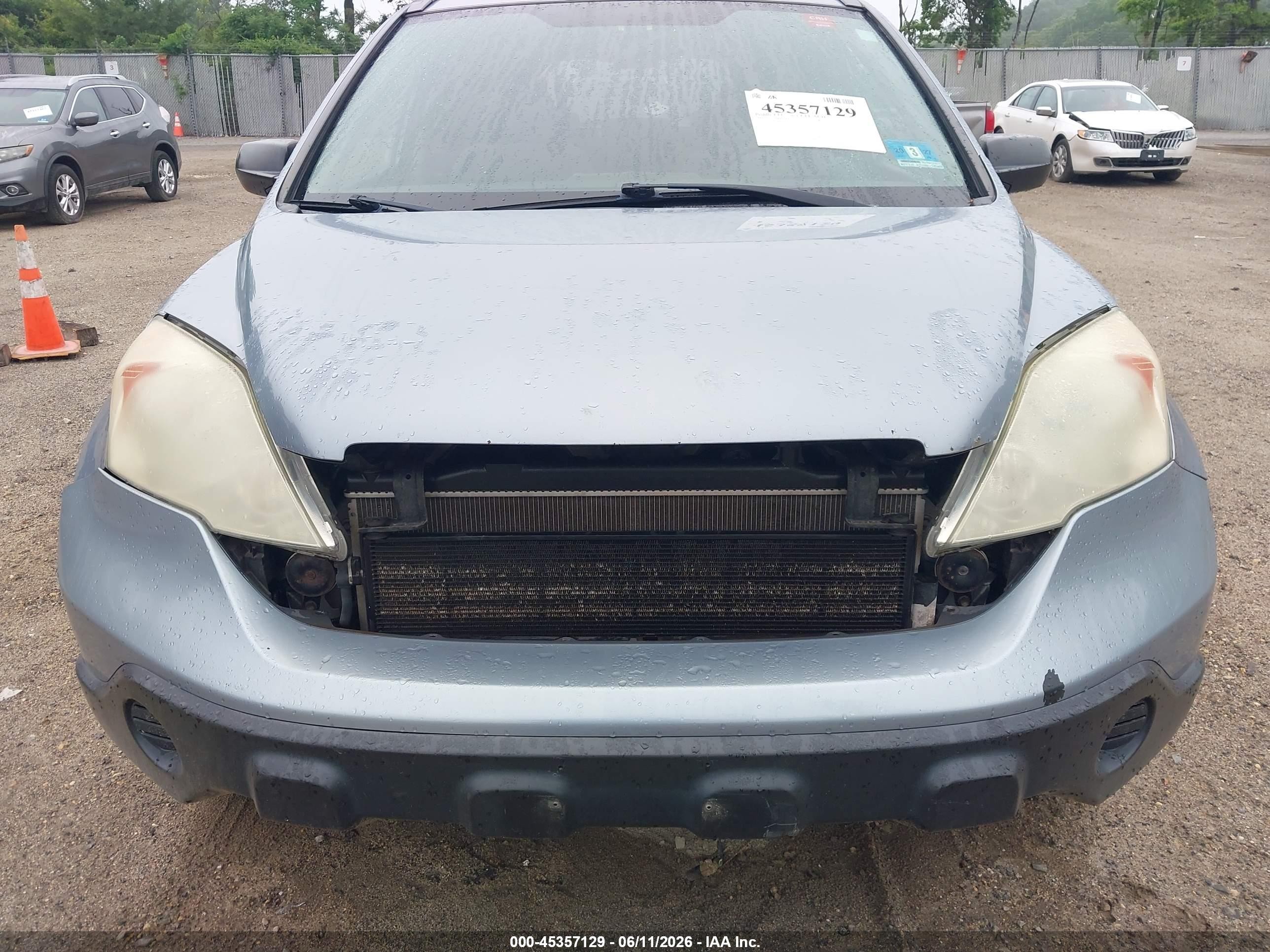2008 Honda Cr-v Ex Blue vin: 5J6RE48538L015239