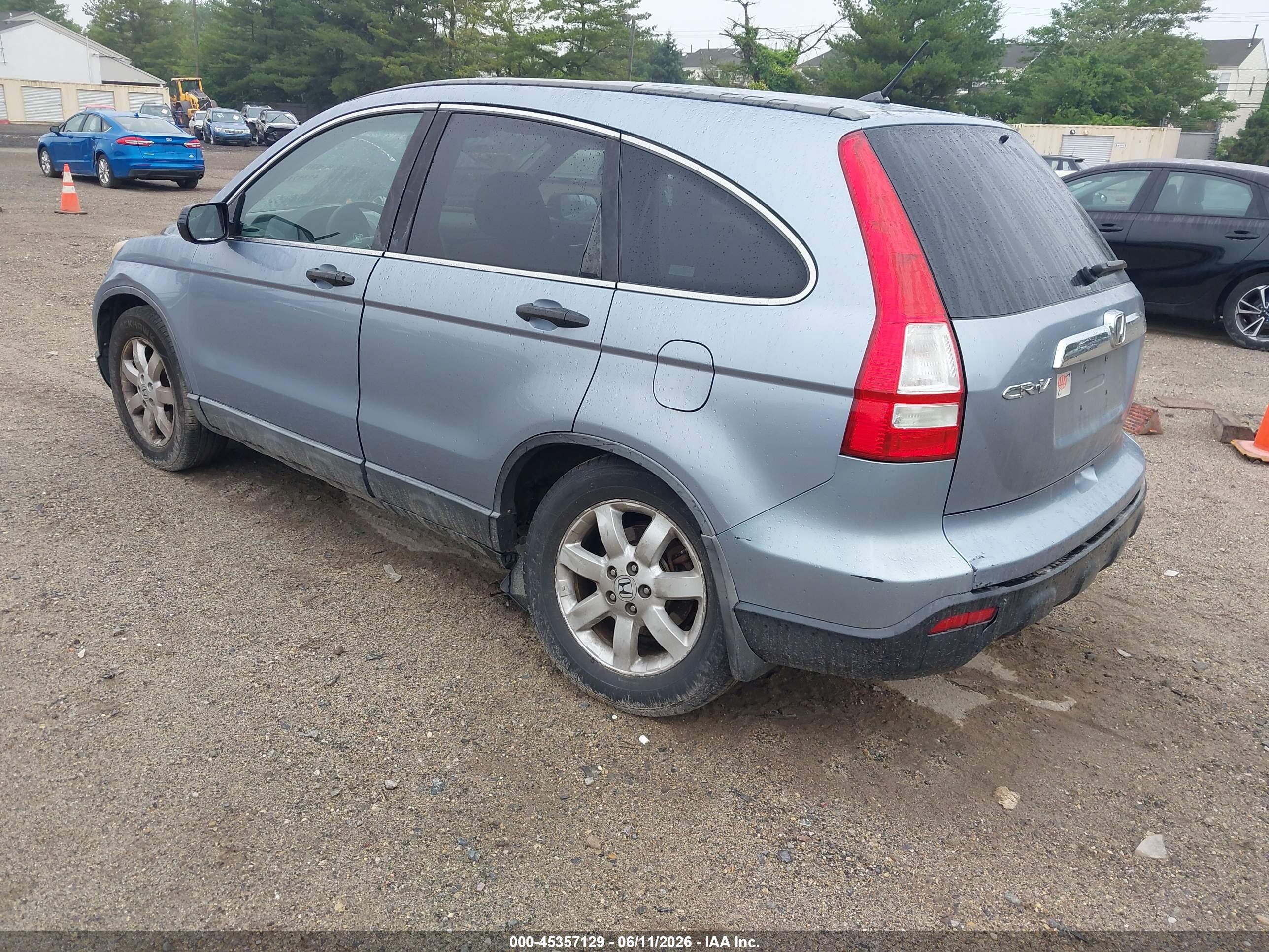 2008 Honda Cr-v Ex Blue vin: 5J6RE48538L015239