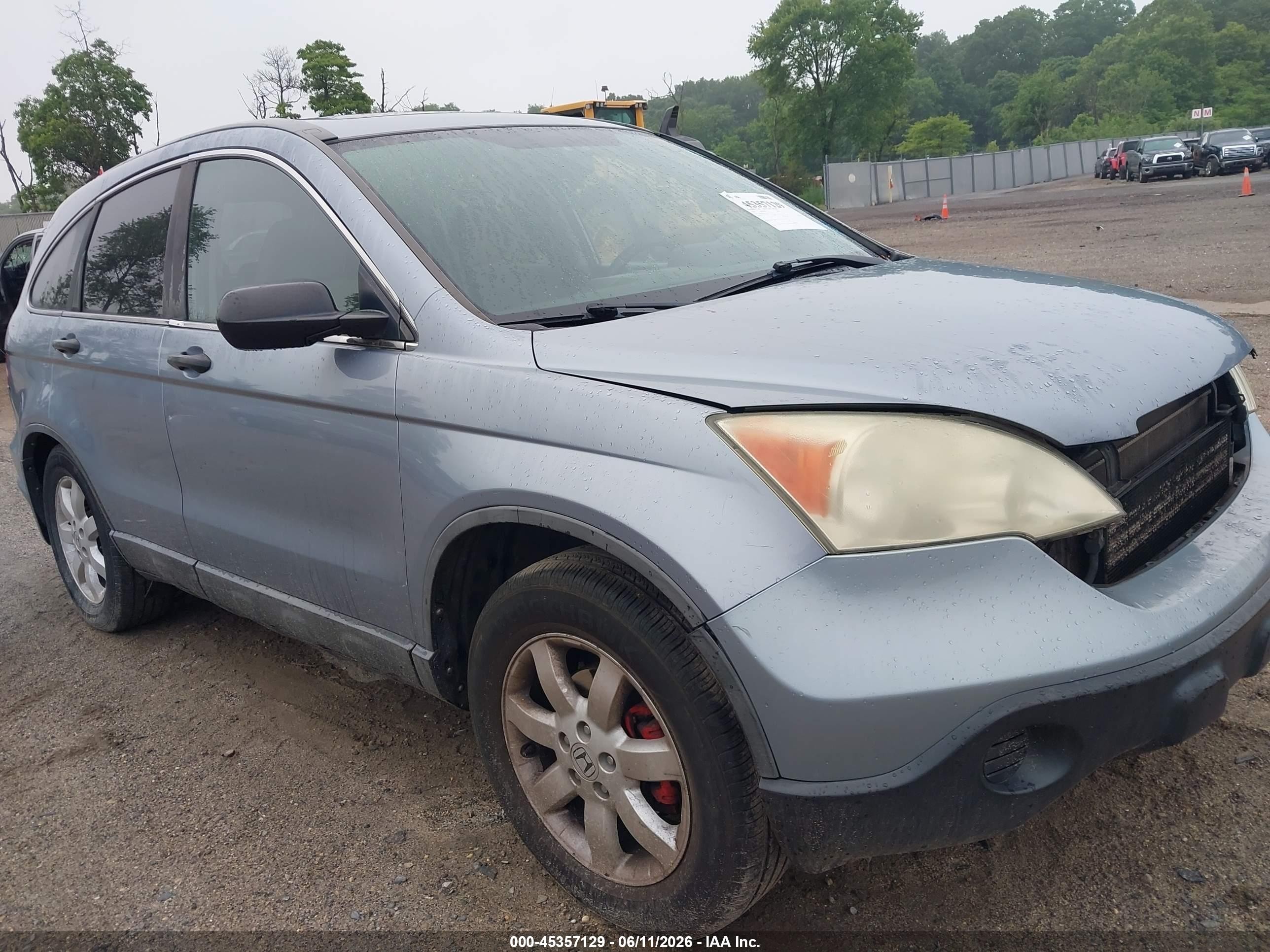 2008 Honda Cr-v Ex Blue vin: 5J6RE48538L015239