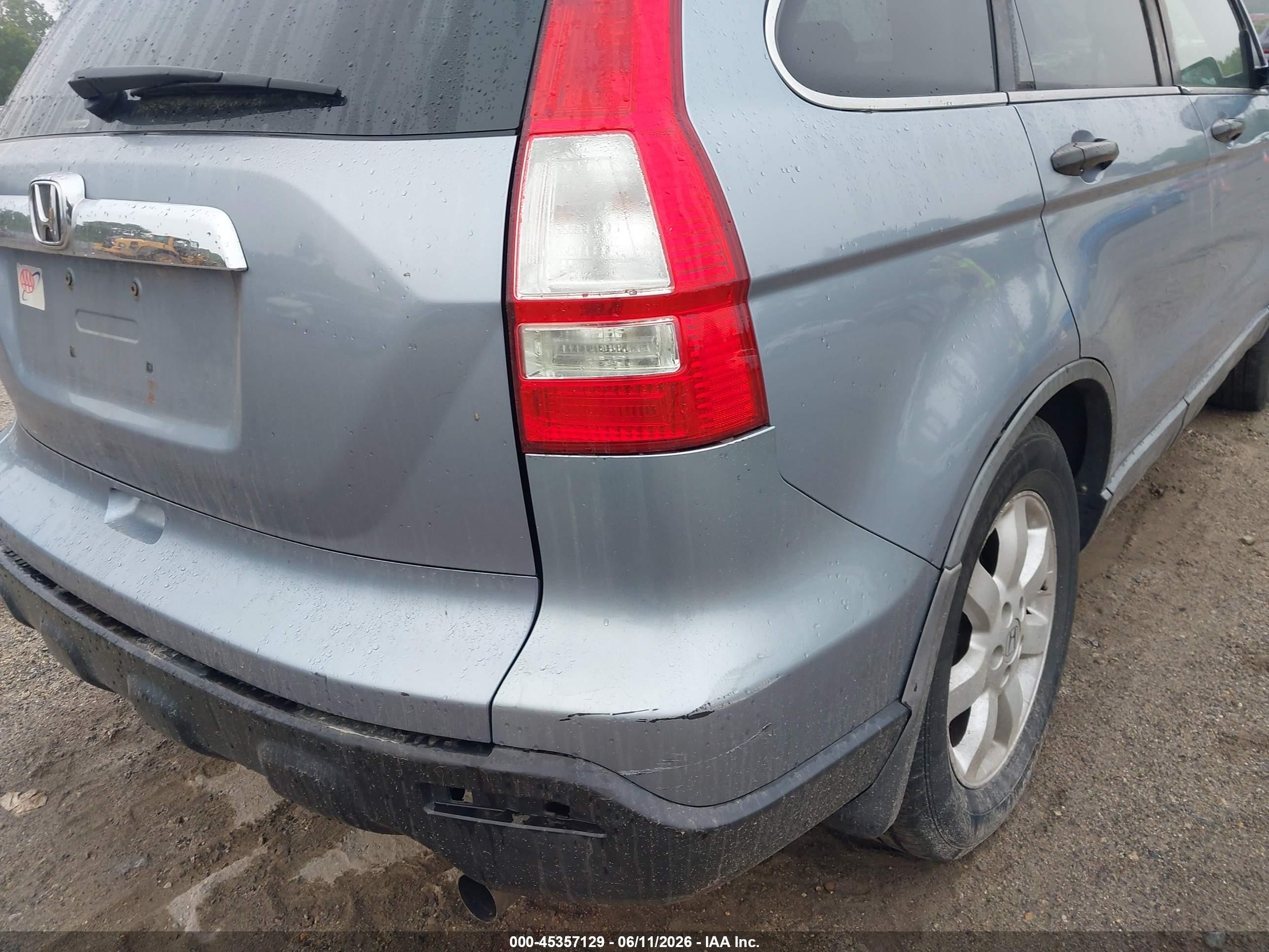 2008 Honda Cr-v Ex Blue vin: 5J6RE48538L015239