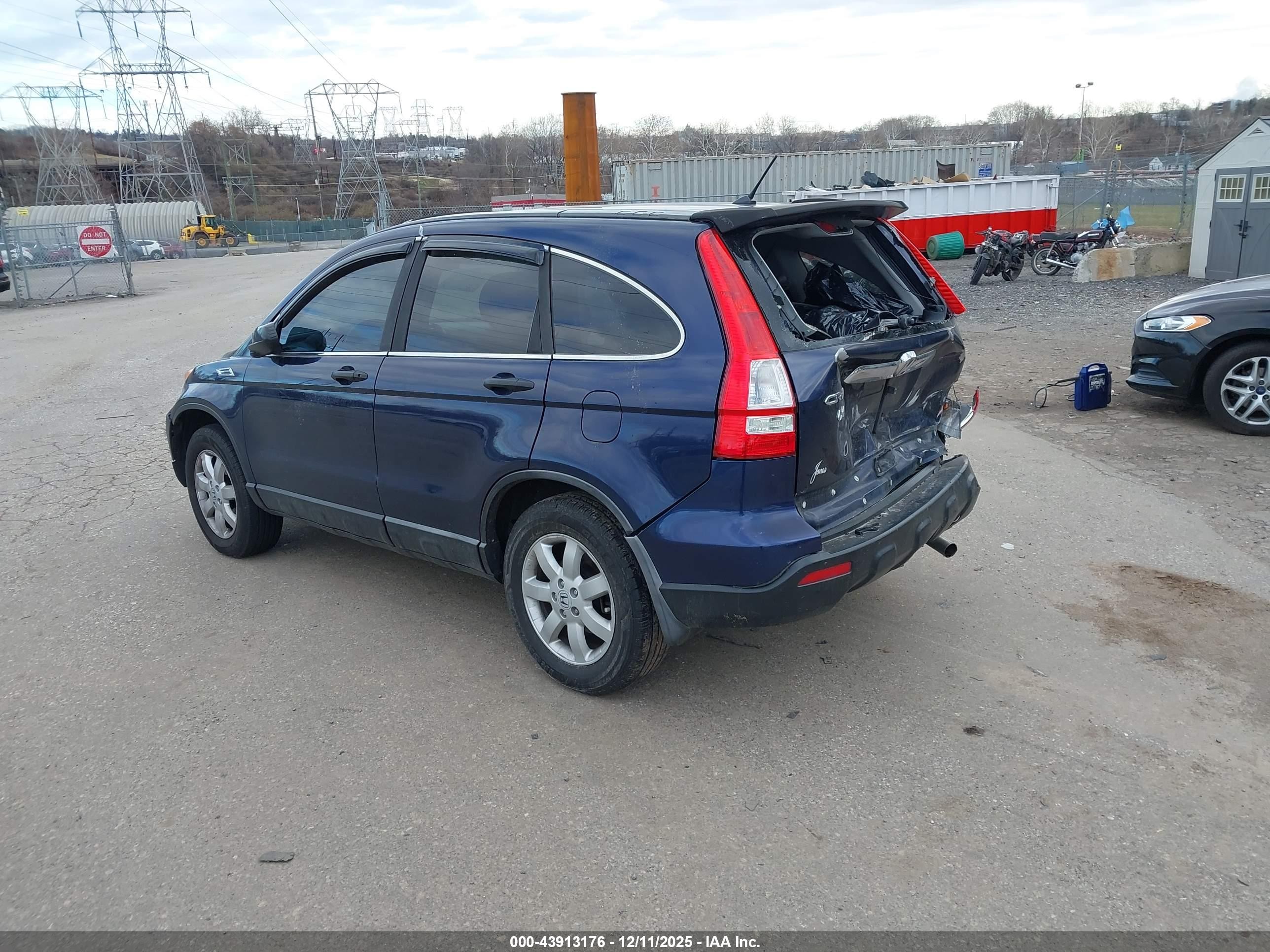 2008 Honda Cr-v Ex Blue vin: 5J6RE48538L024653