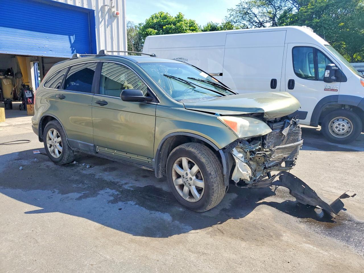 2008 Honda Cr-v Ex Green vin: 5J6RE48538L044661