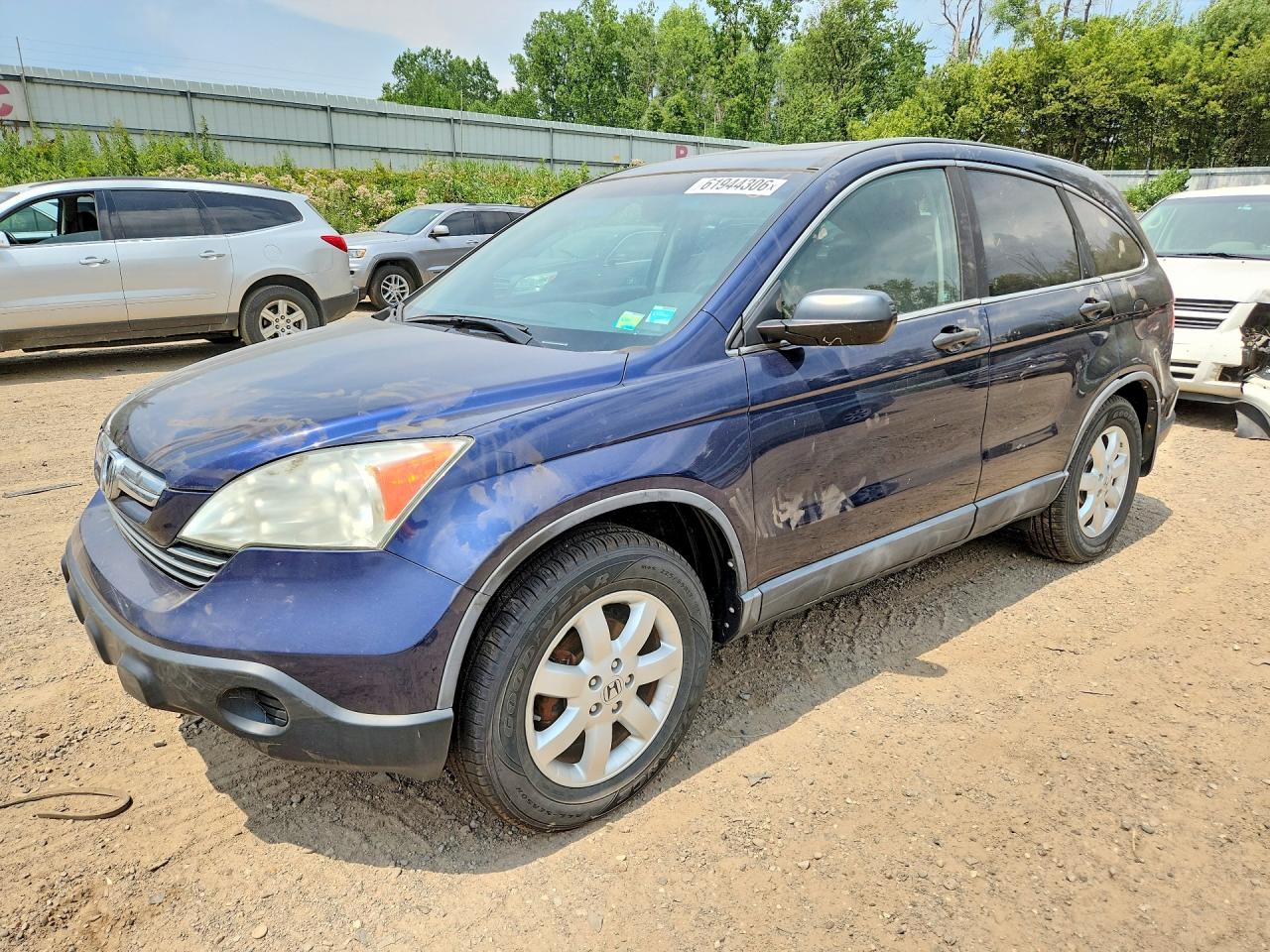 2009 Honda Cr-v Ex Blue vin: 5J6RE48539L013265