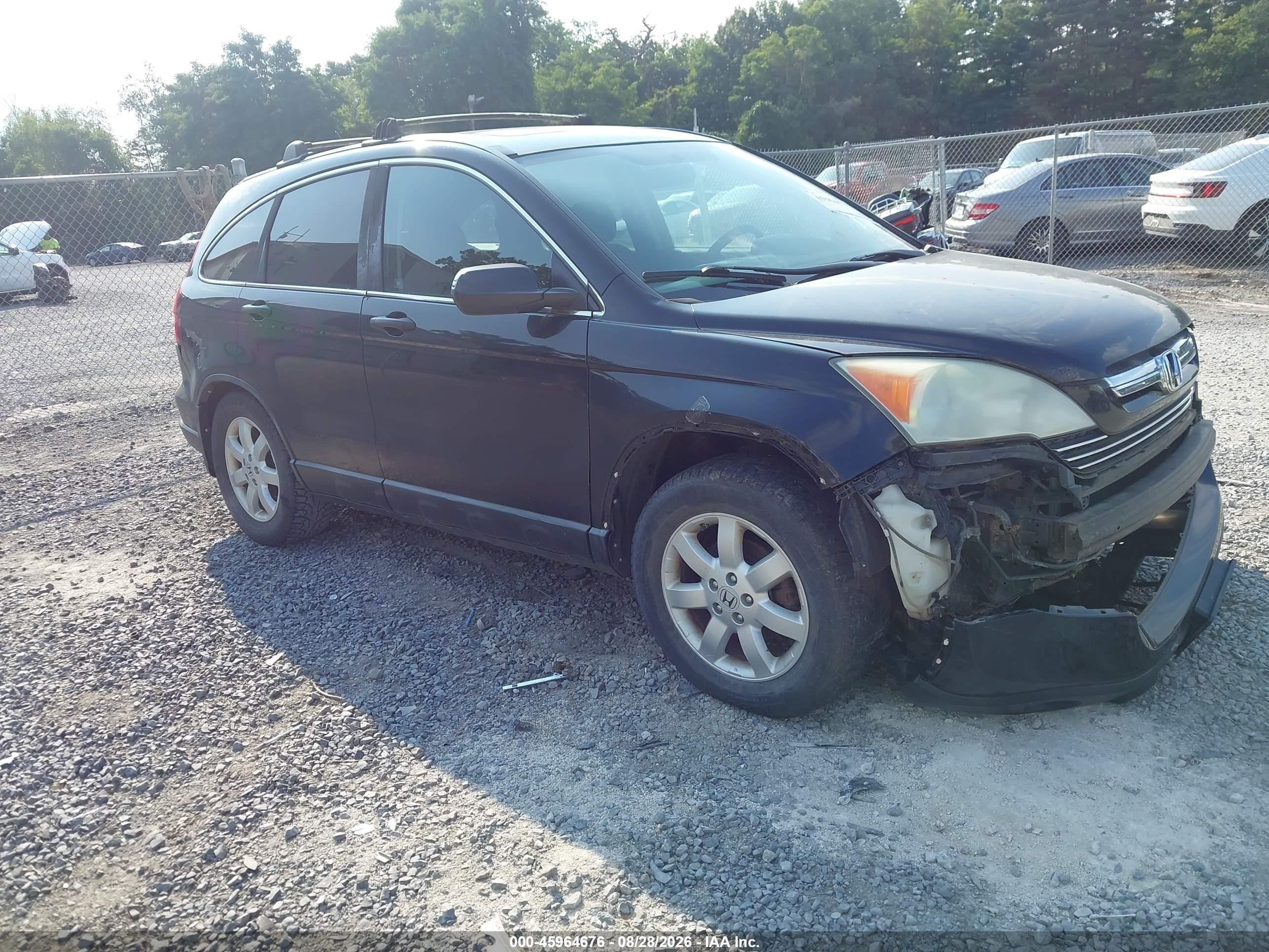 2009 Honda Cr-v Ex Черный vin: 5J6RE48539L043690