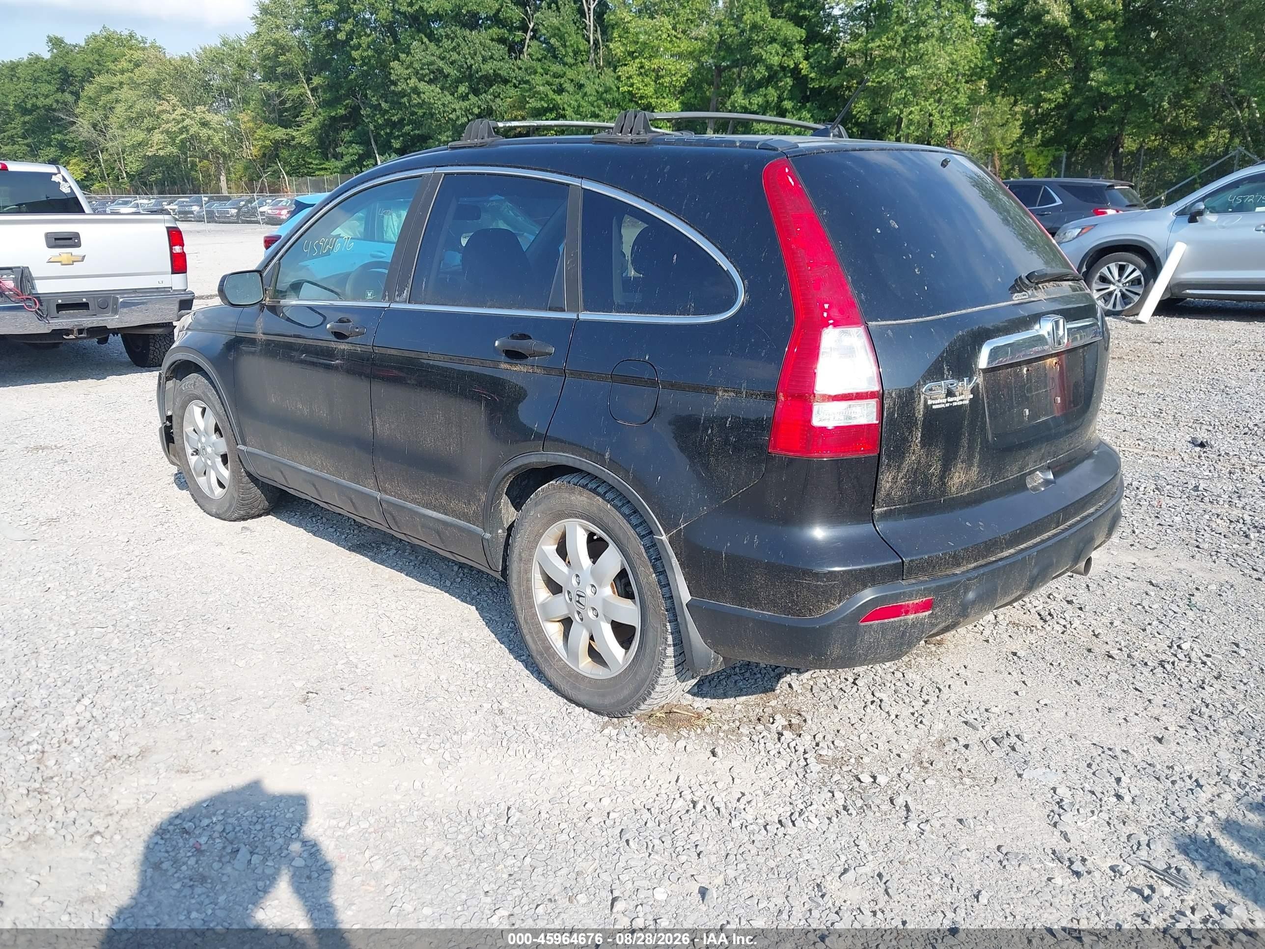 2009 Honda Cr-v Ex Черный vin: 5J6RE48539L043690