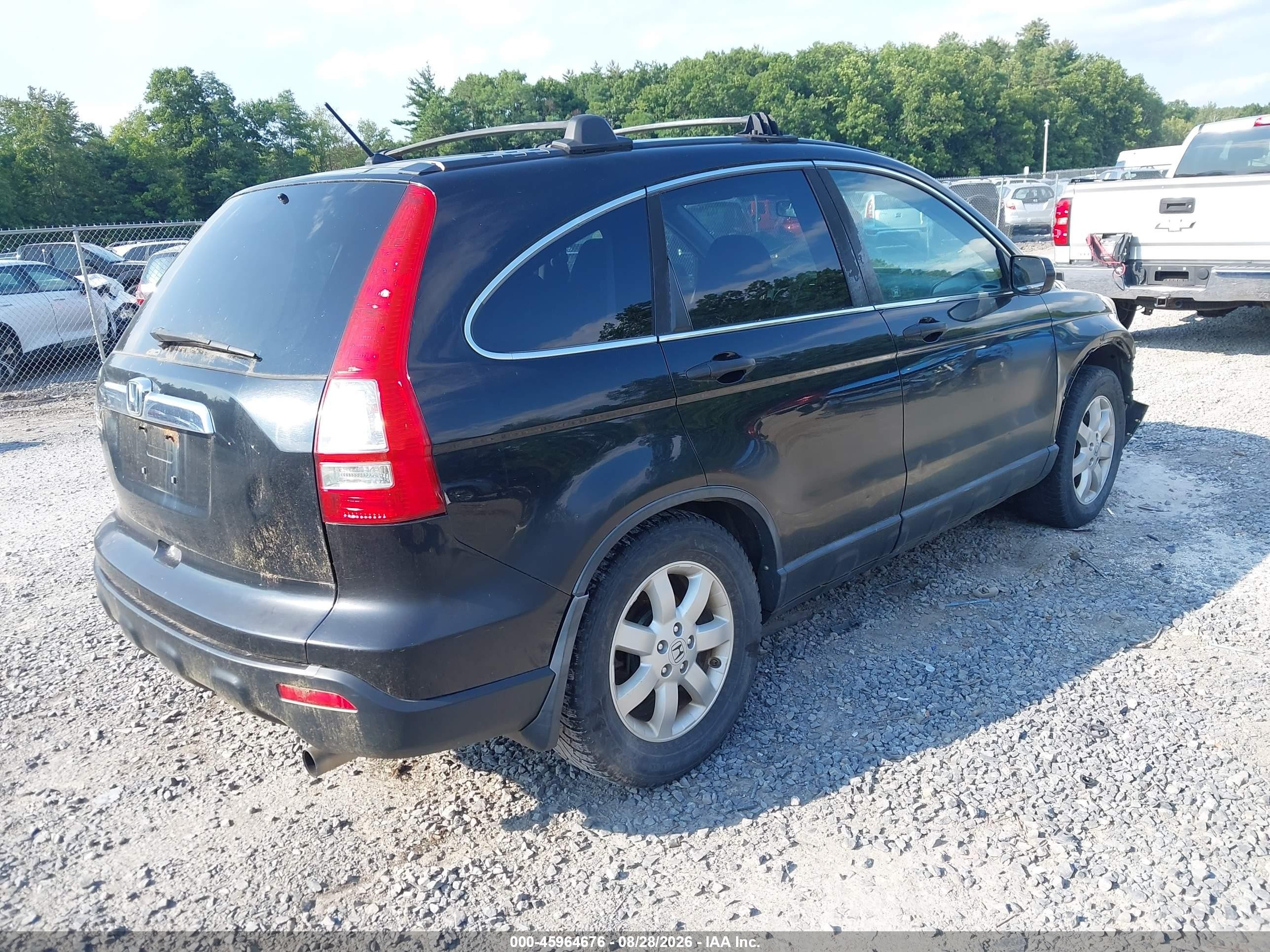 2009 Honda Cr-v Ex Черный vin: 5J6RE48539L043690