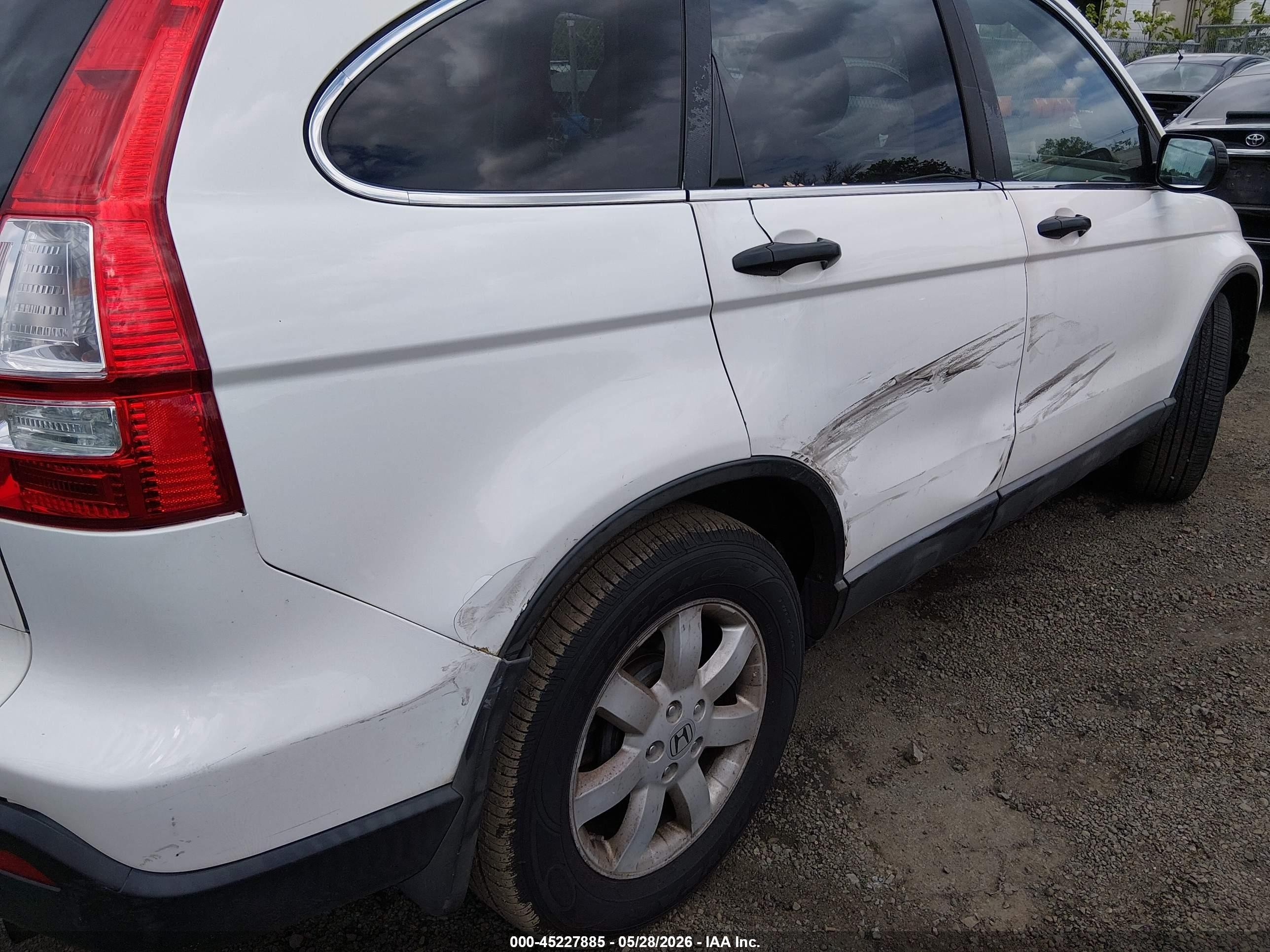 2009 Honda Cr-v Ex Белый vin: 5J6RE48539L057671