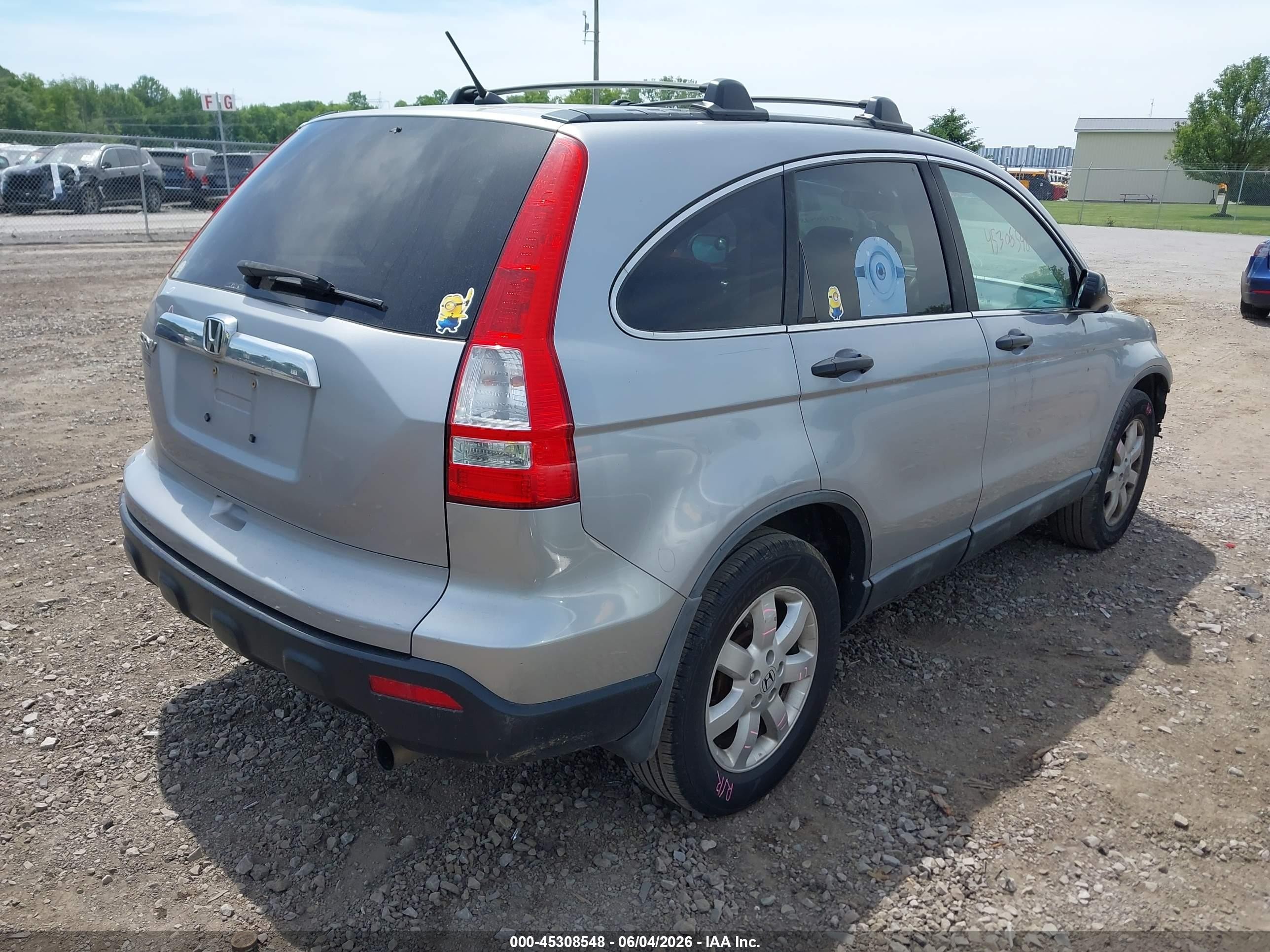2008 Honda Cr-v Ex Silver vin: 5J6RE48548L008865