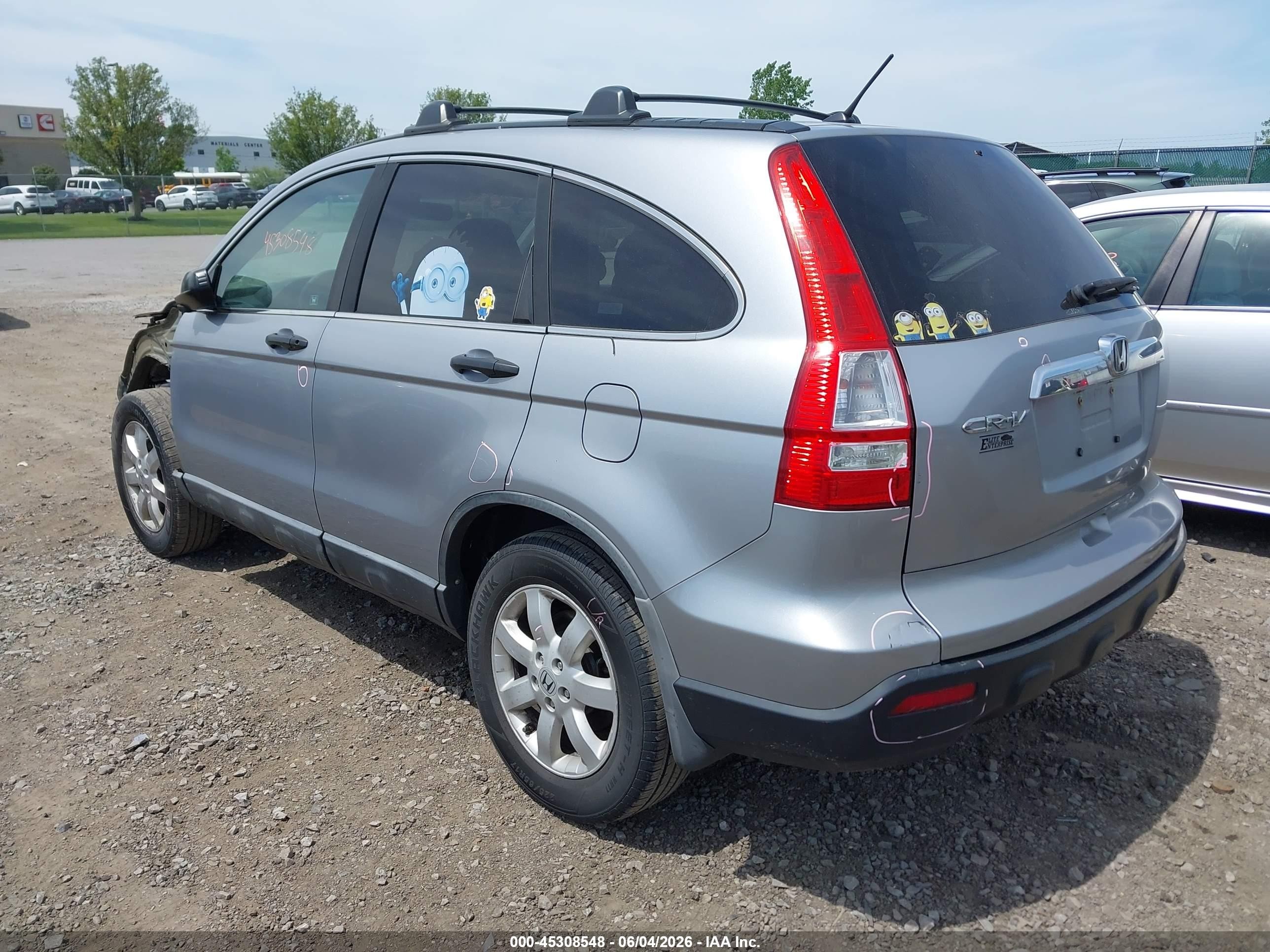 2008 Honda Cr-v Ex Silver vin: 5J6RE48548L008865