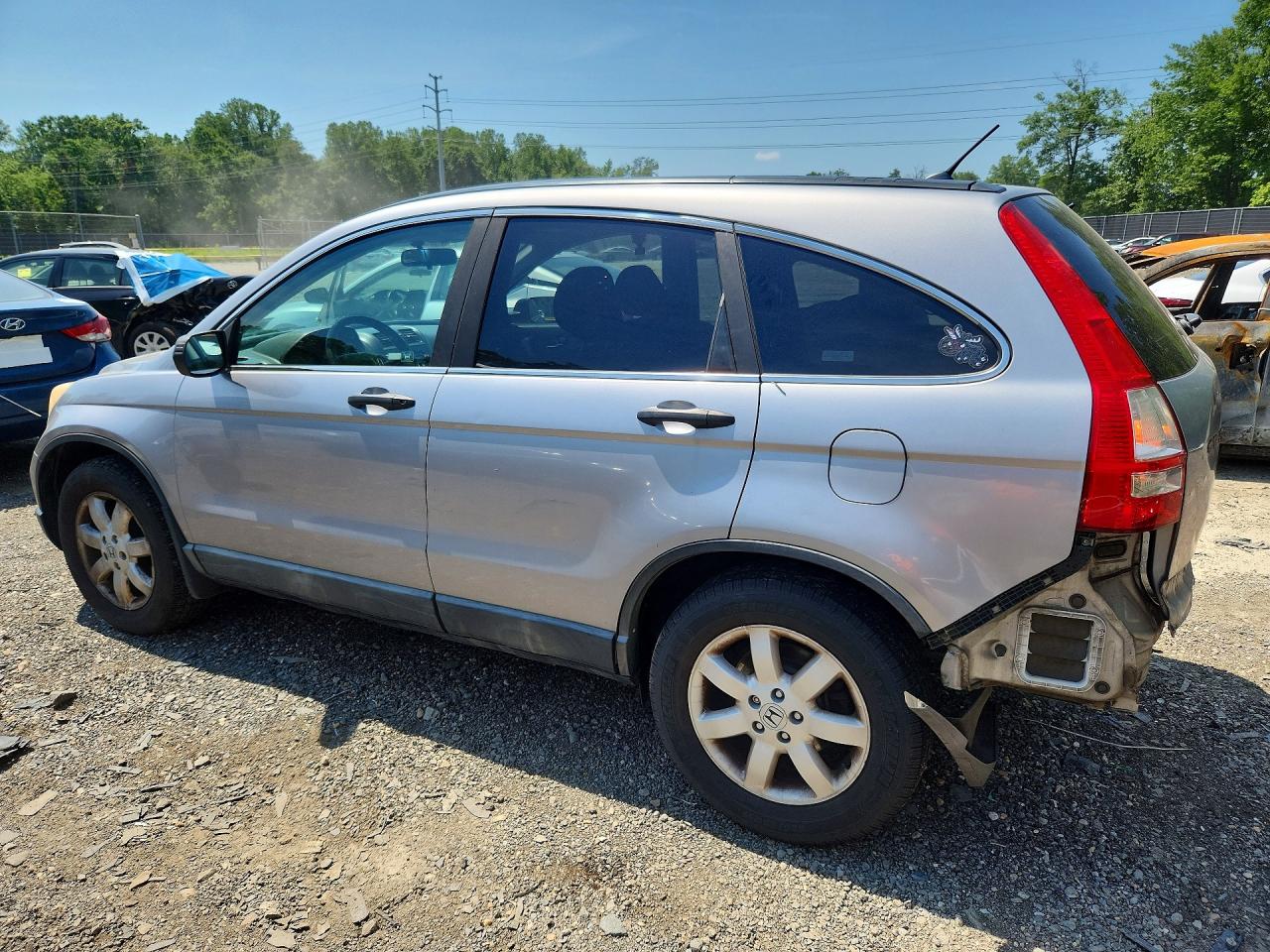 2008 Honda Cr-v Ex Silver vin: 5J6RE48548L008915