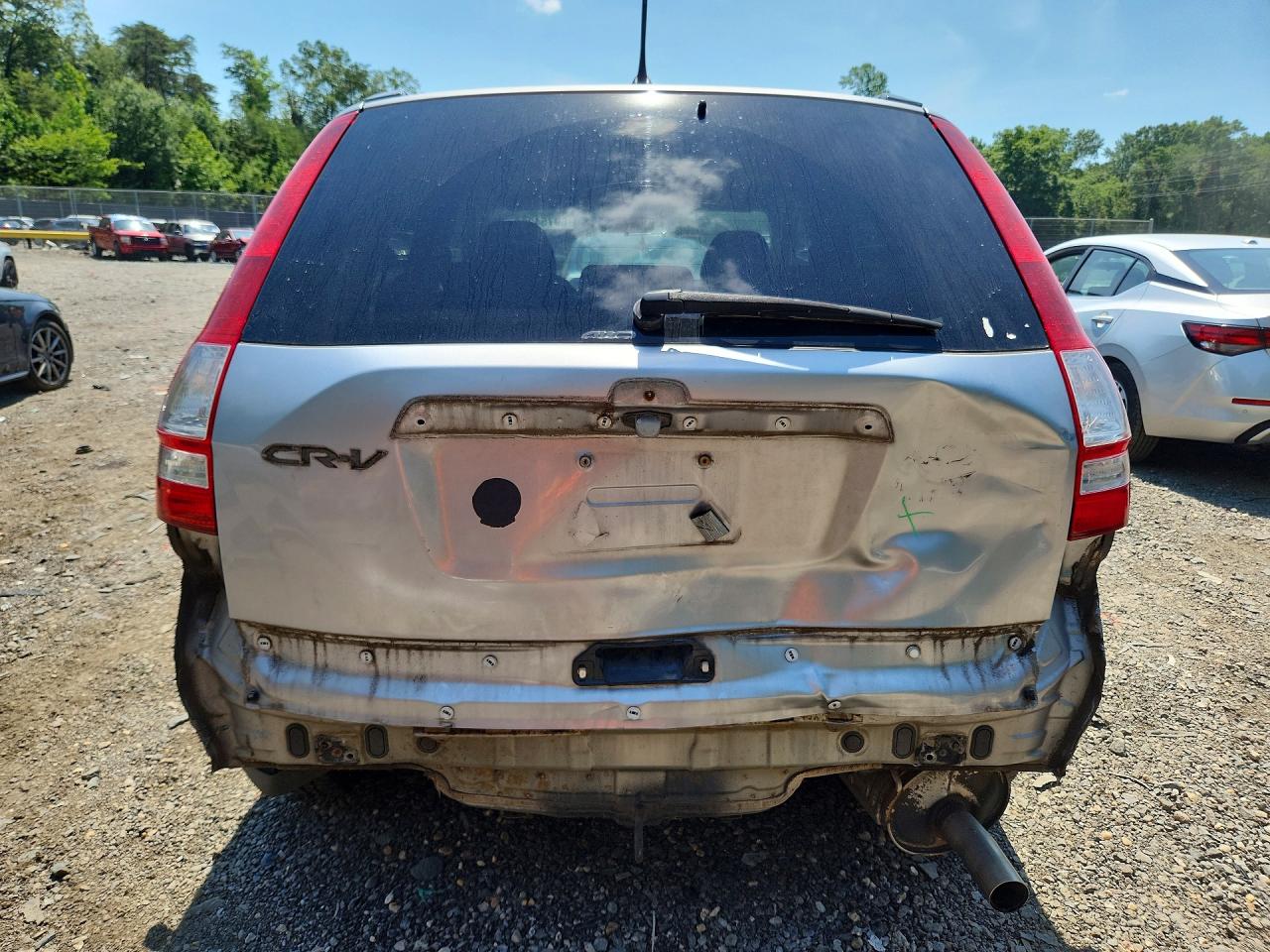 2008 Honda Cr-v Ex Silver vin: 5J6RE48548L008915