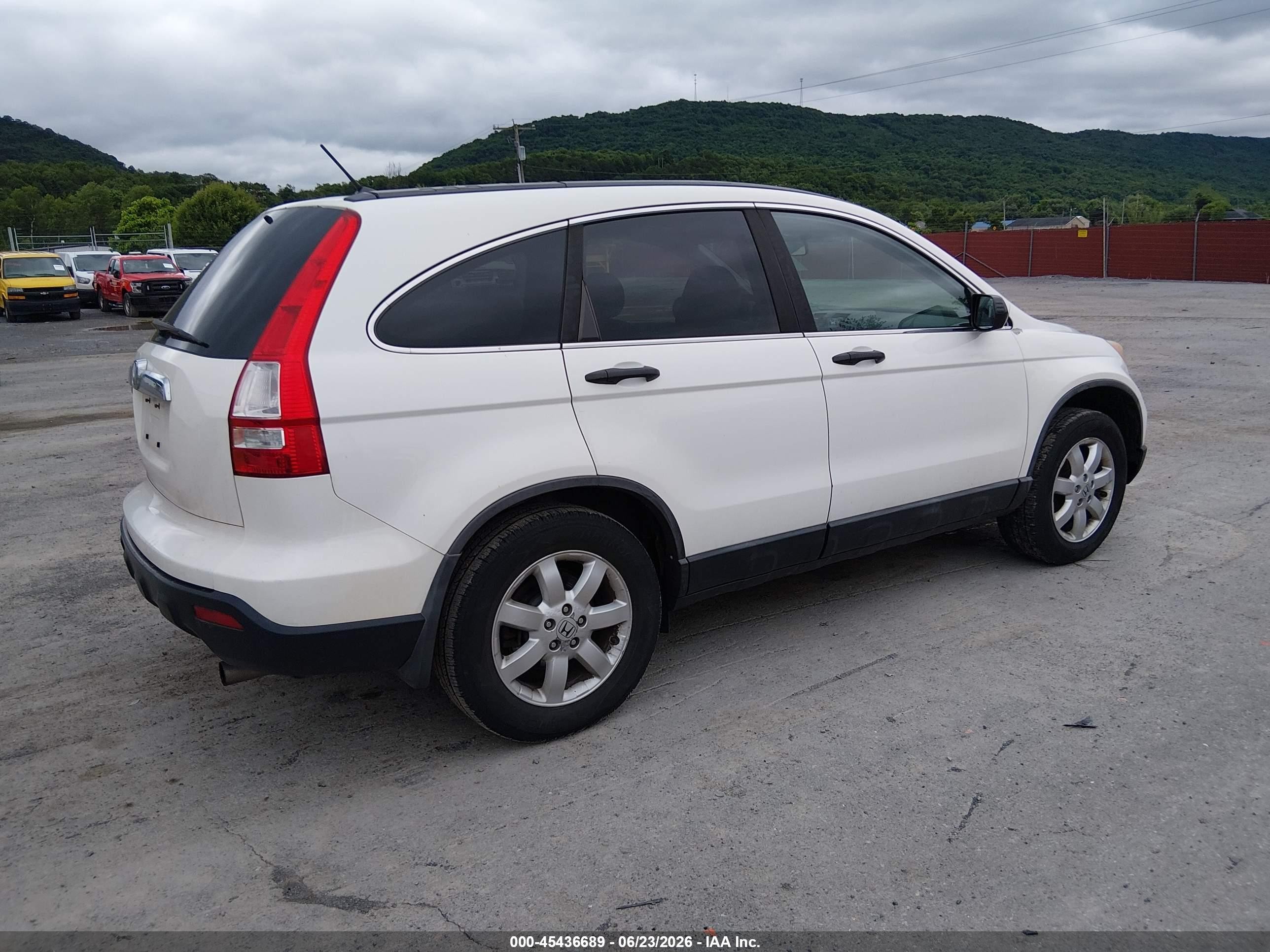 2008 Honda Cr-v Ex White vin: 5J6RE48548L043180