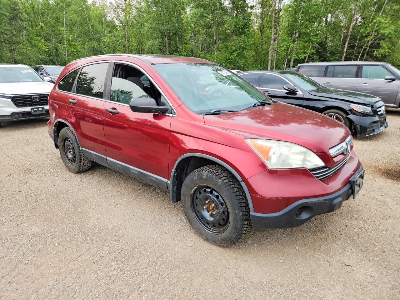 2008 Honda Cr-v Ex Red vin: 5J6RE48548L820036